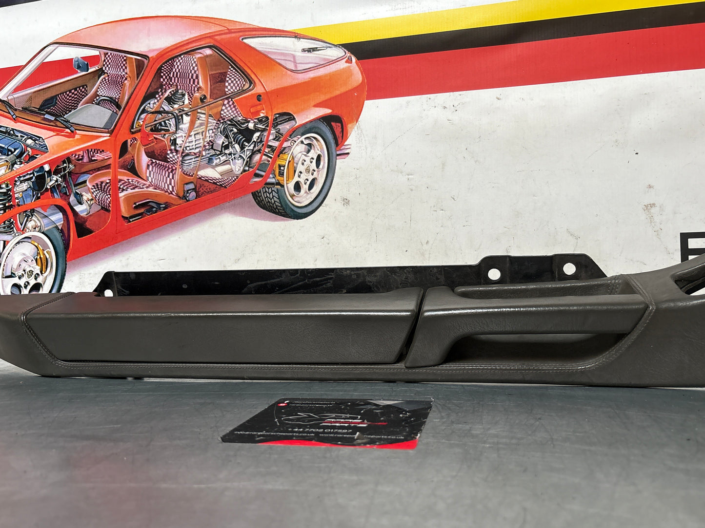 Porsche 928 Grey door armrest, left, off side, 92855510103, used