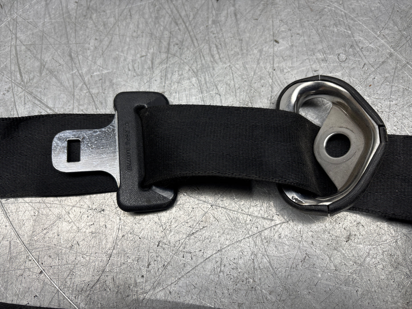 Porsche 924 944 left N/S front seat belt, used 477857705E