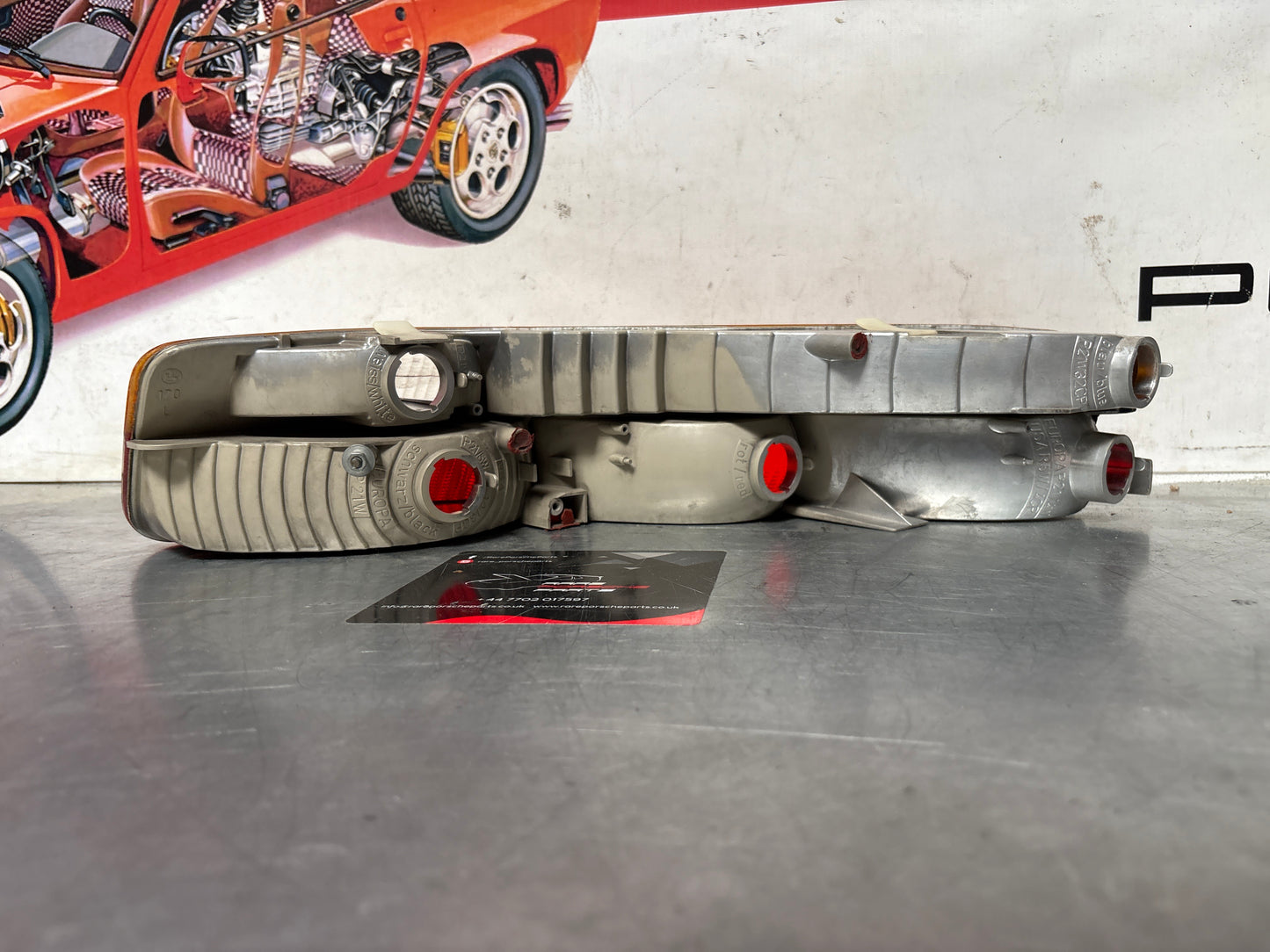 Porsche 928 rear left tail light, used, 92863104301