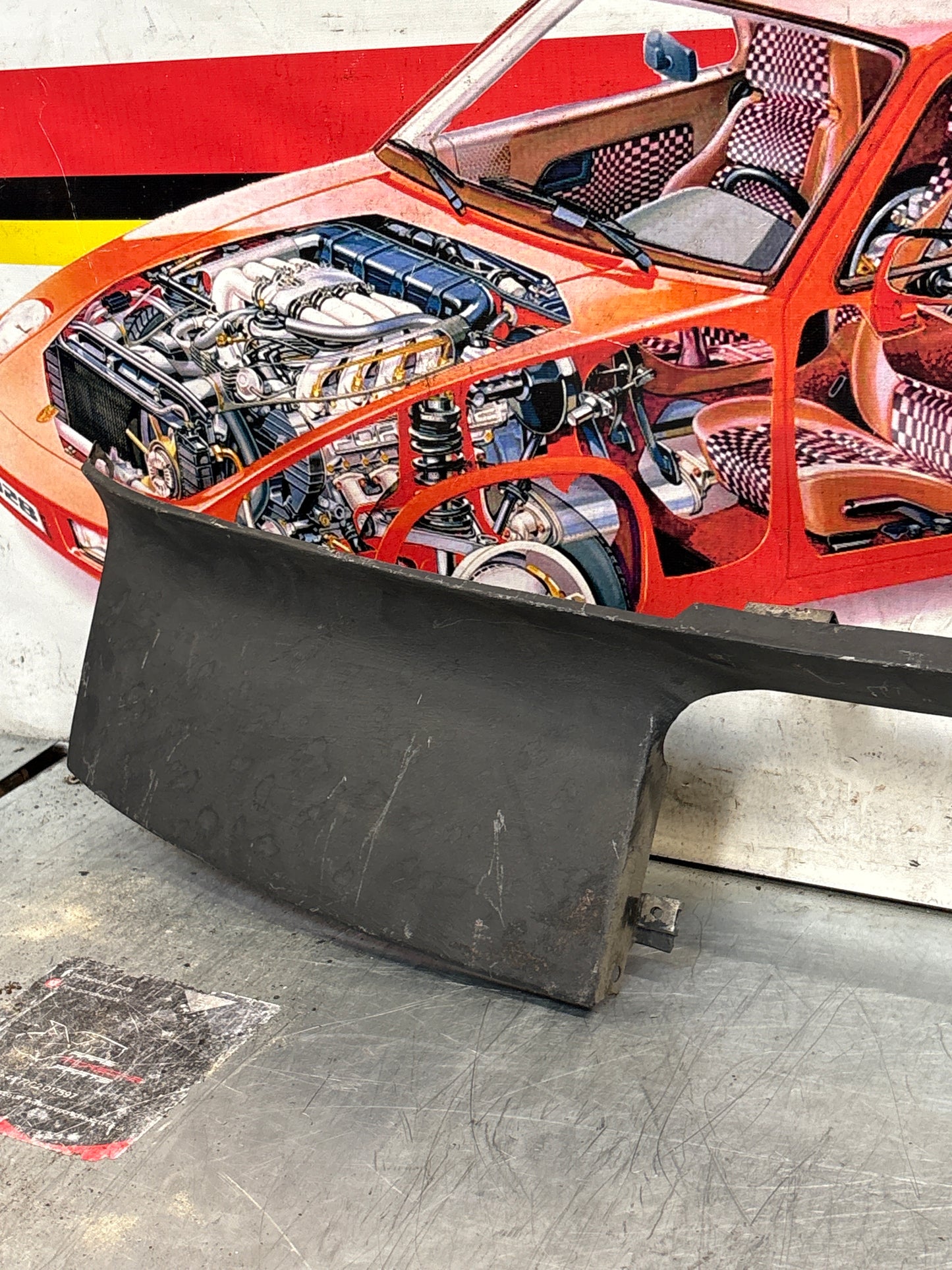 Porsche 924 Lower front valance, used, 94450303501 very nice condition