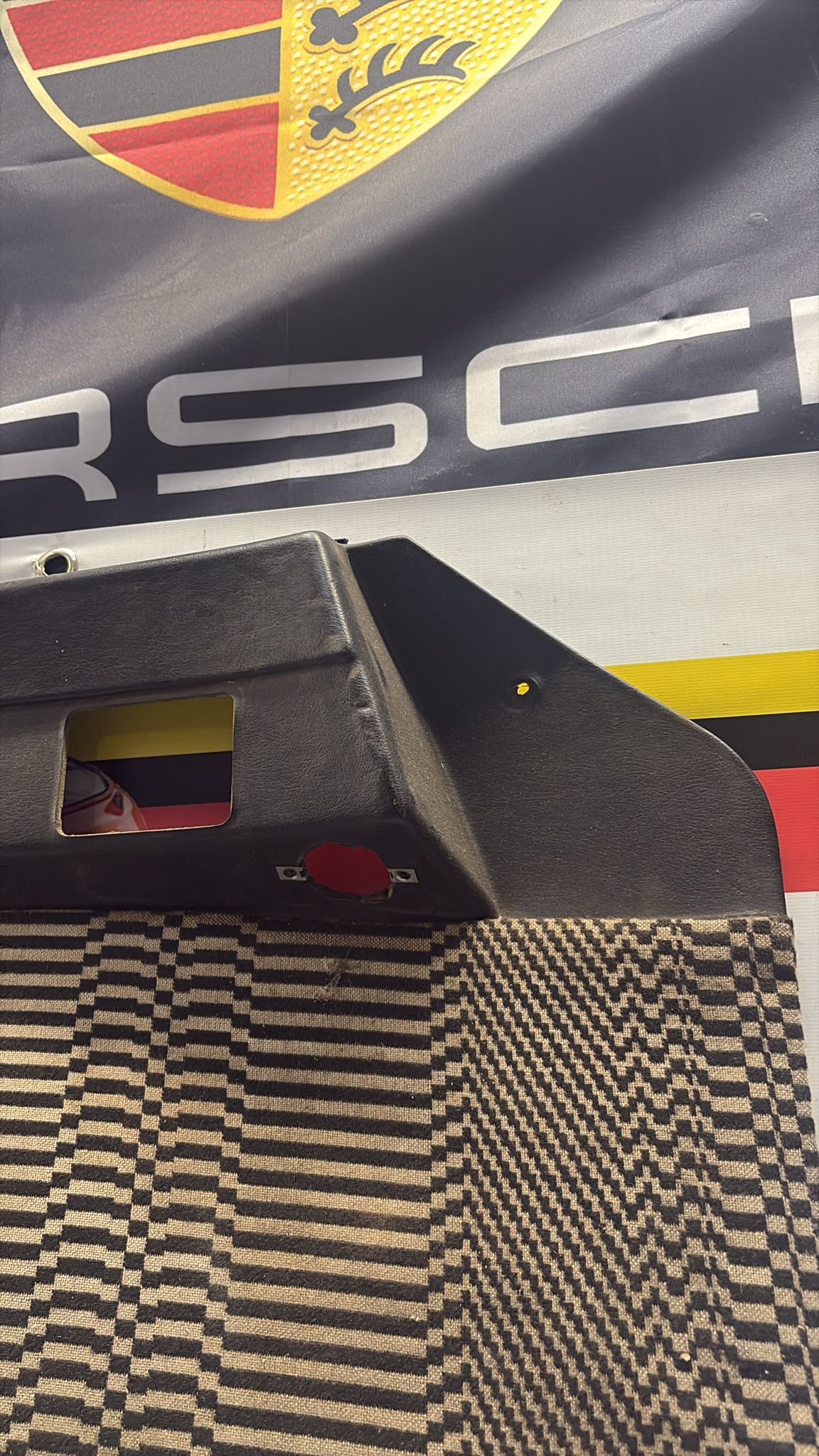 Porsche 924 / 944 early left Used door card, black, LHD 477867011