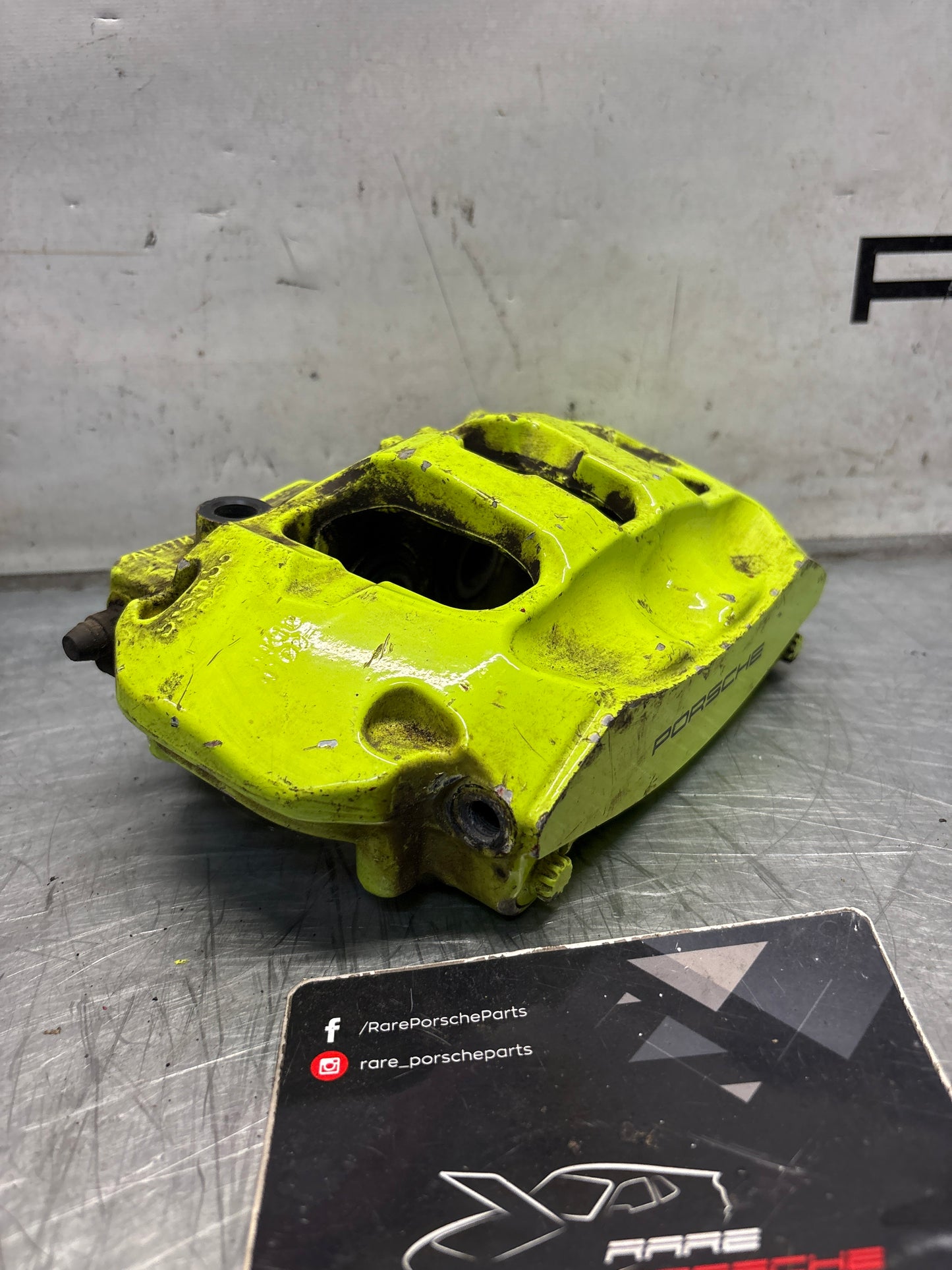 Porsche Cayenne rear passenger side brake caliper, used 7P0615424