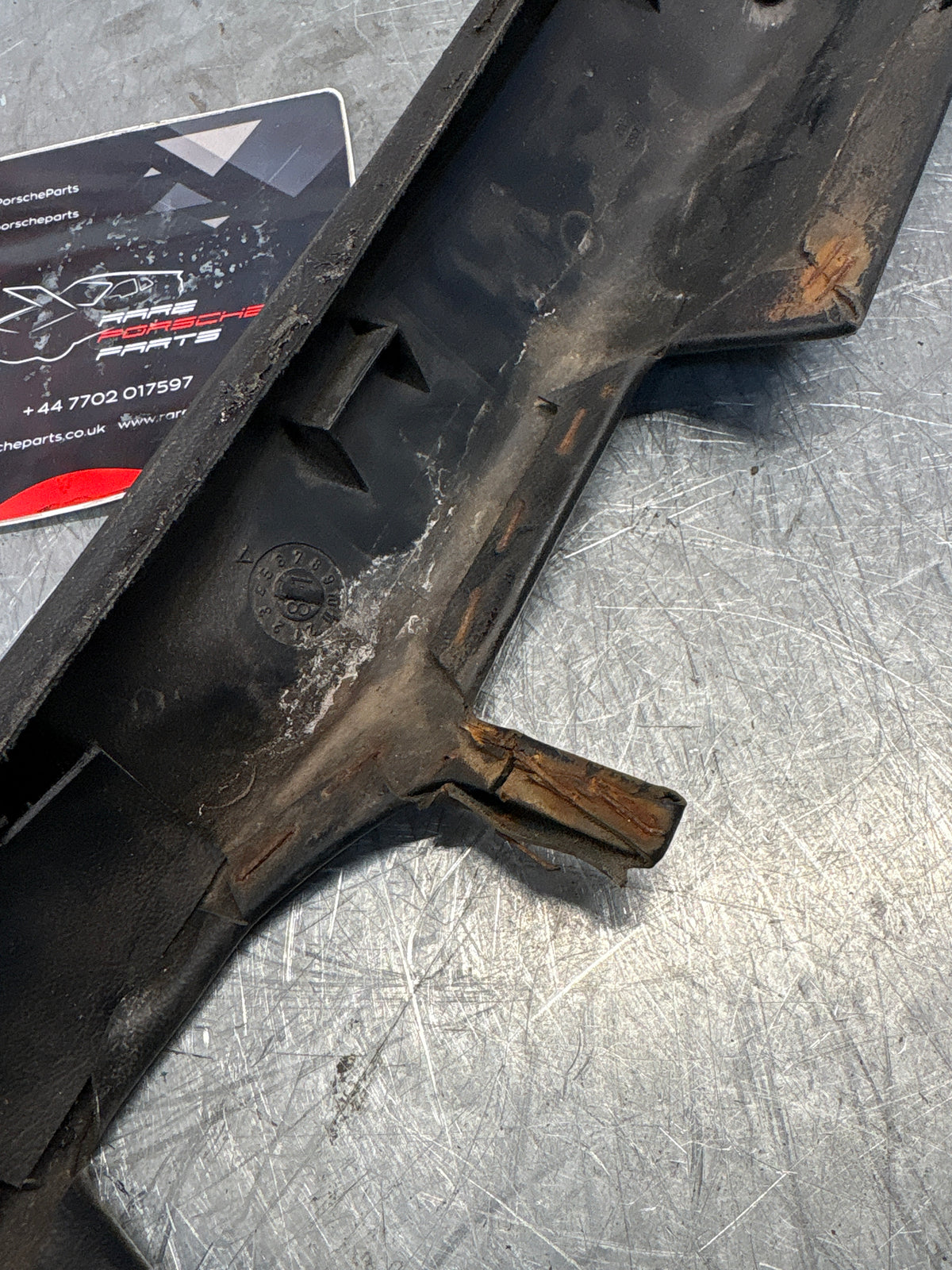 Porsche 928 tailgate interior trim, used, black 92855504705