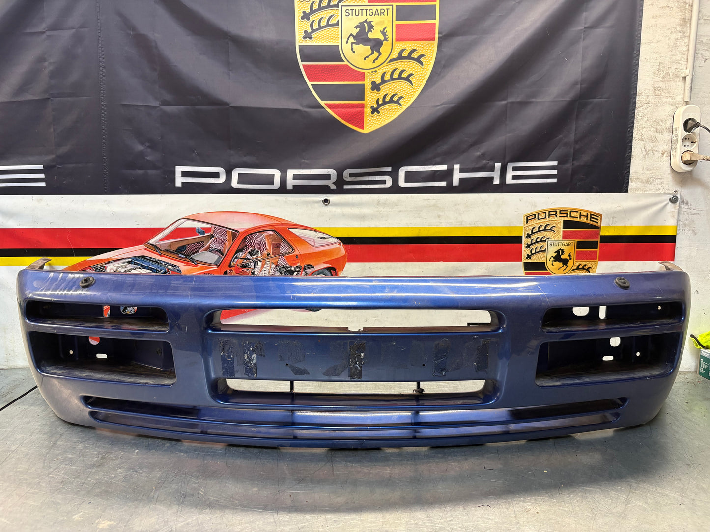 Porsche 944 S2 / Late turbo front bumper, used condition 95150537100
