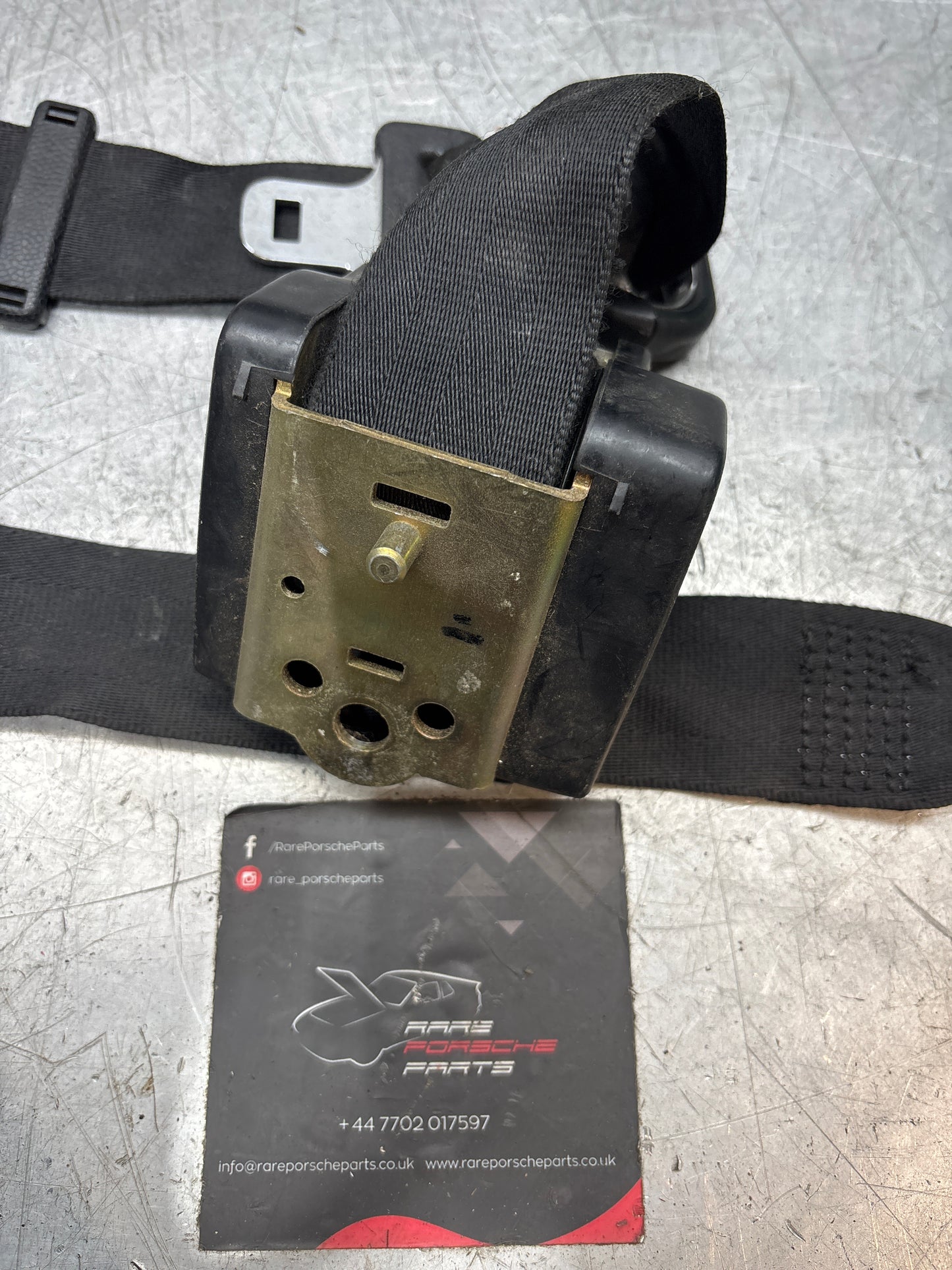 Porsche 924 944 left N/S front seat belt, used 477857705E