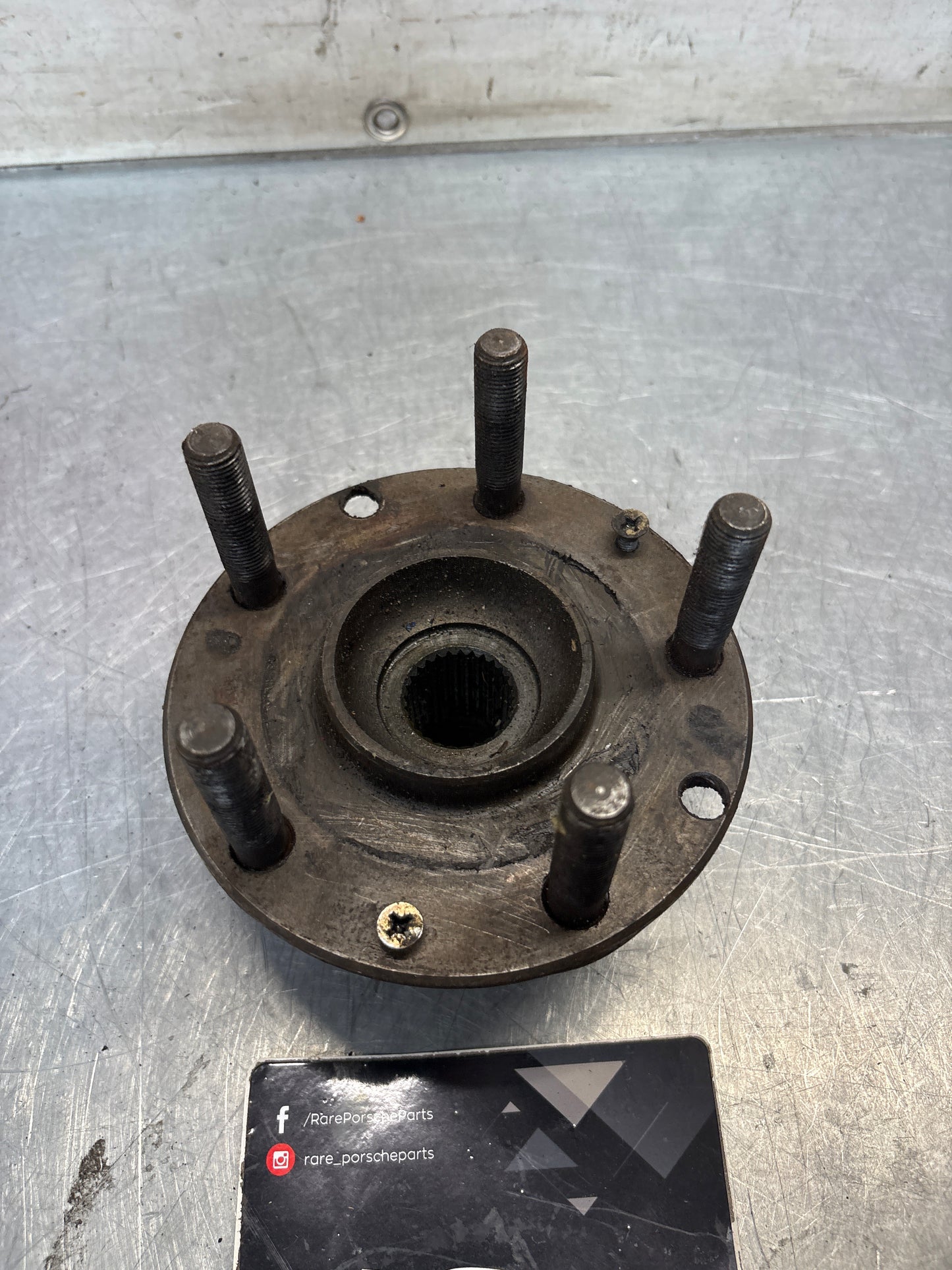 Porsche 928 rear wheel hub, 92833106507, used with long stud bolt