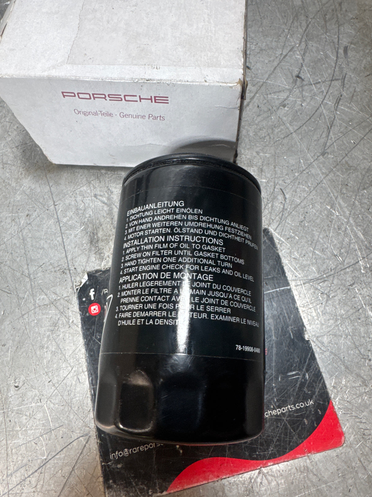 Porsche 944 Genuine Porsche Oil Filter. 94410720108. NOS