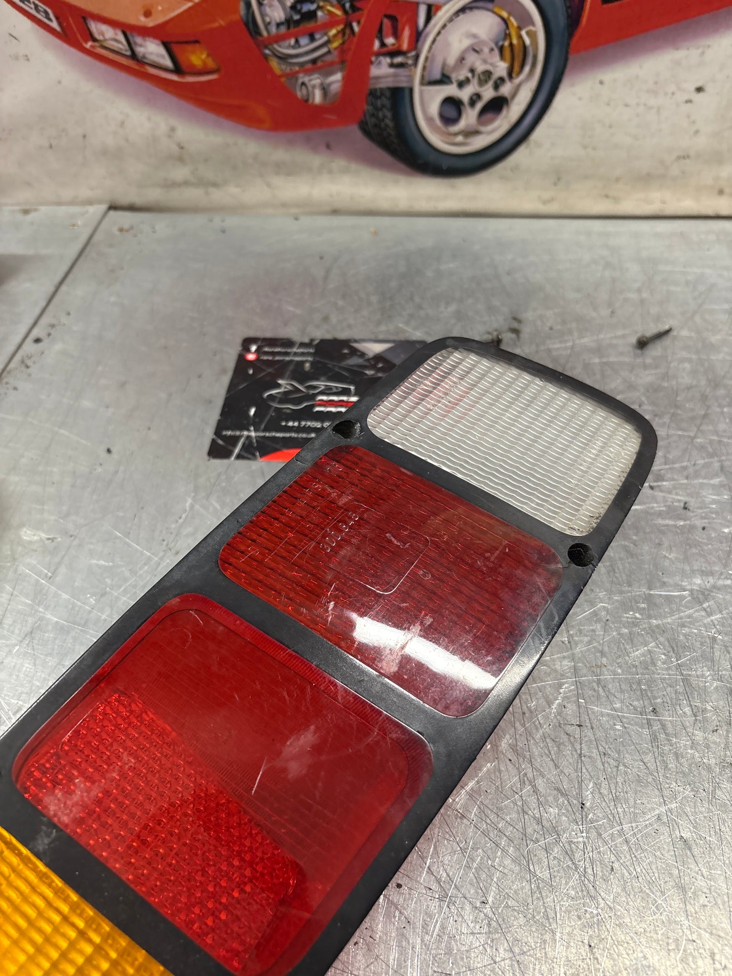 Porsche 928 rear light lens, left 92863140301, used