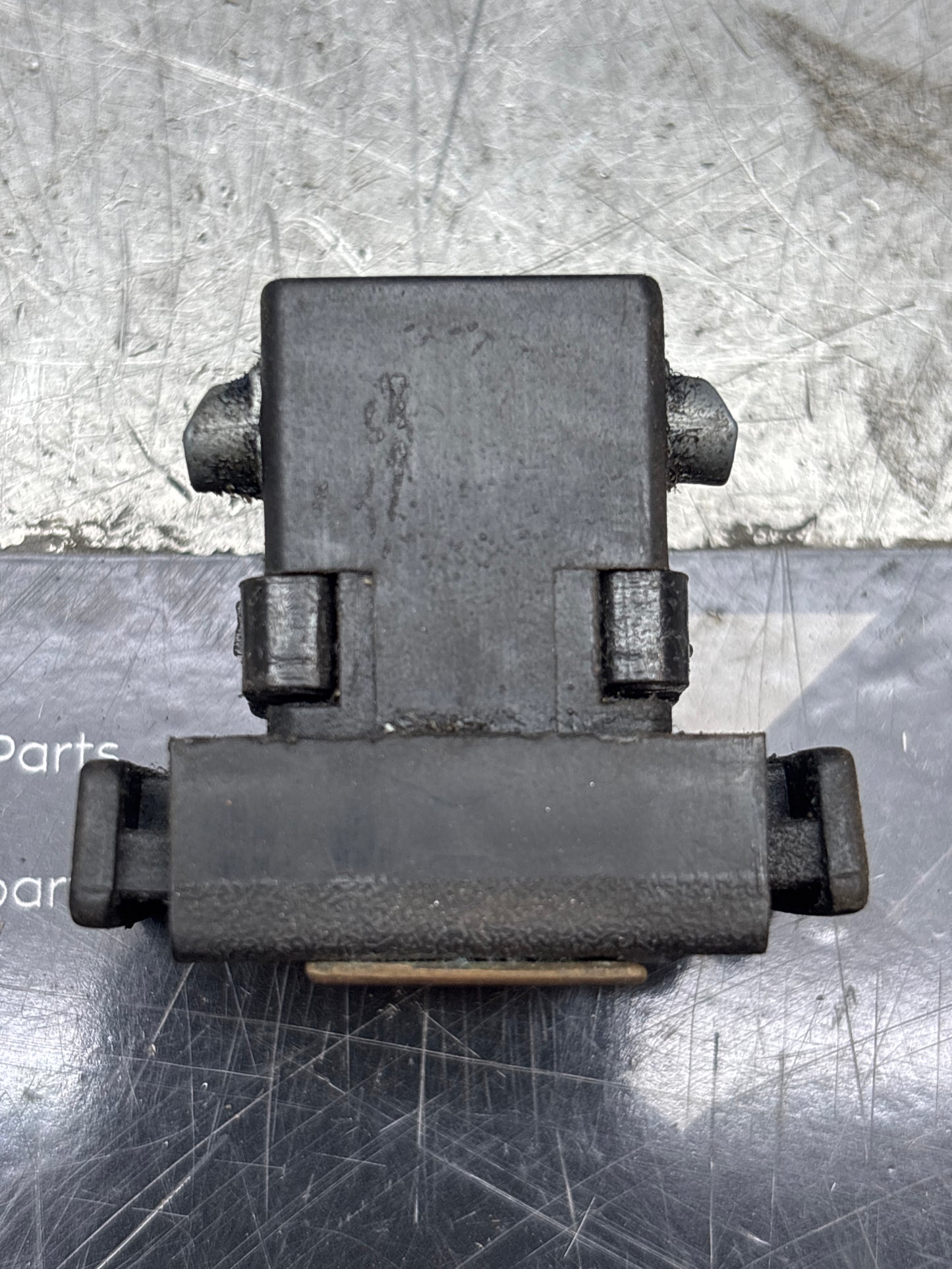 Porsche 924/944 black glove box lock with badge 477857133 used immaculate