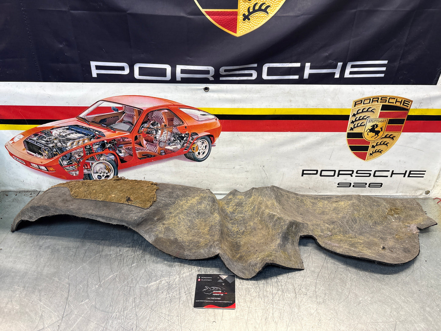 Porsche 924S 944 85.5- side trim panel, right, O/S black 94455508401 used
