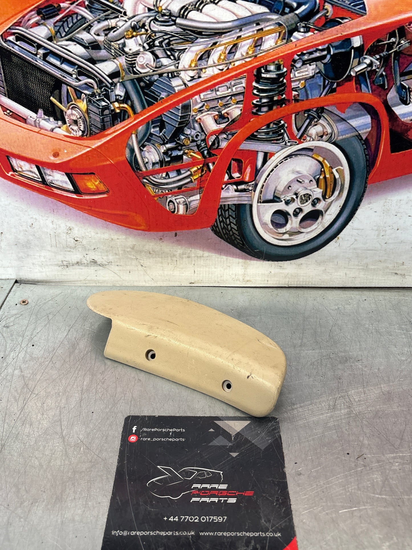 Porsche 944 928 seat hinge cover beige used left 92852114702