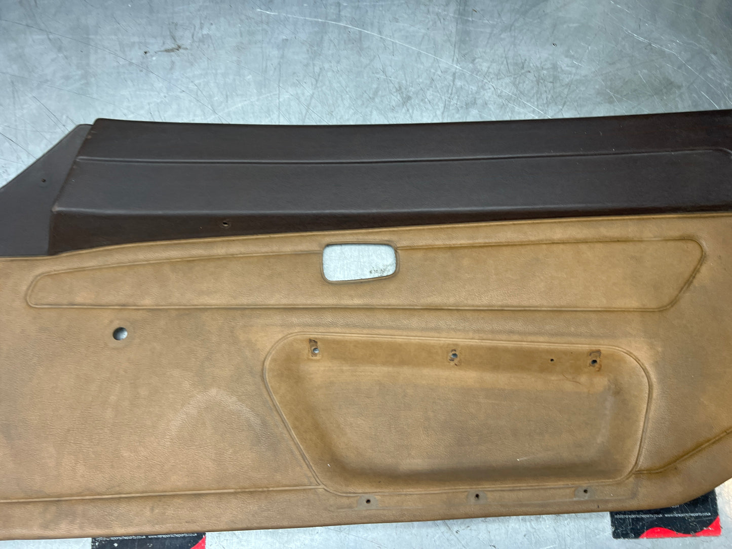 Porsche 924 early manual door card, used for spares or repair 477867012