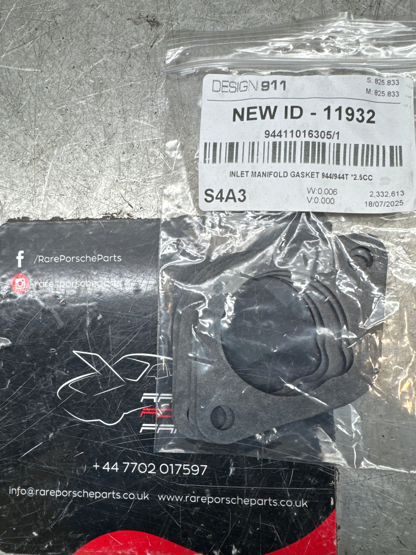 Porsche 924S 944Turbo manifold gaskets (x4) 94411016305/1