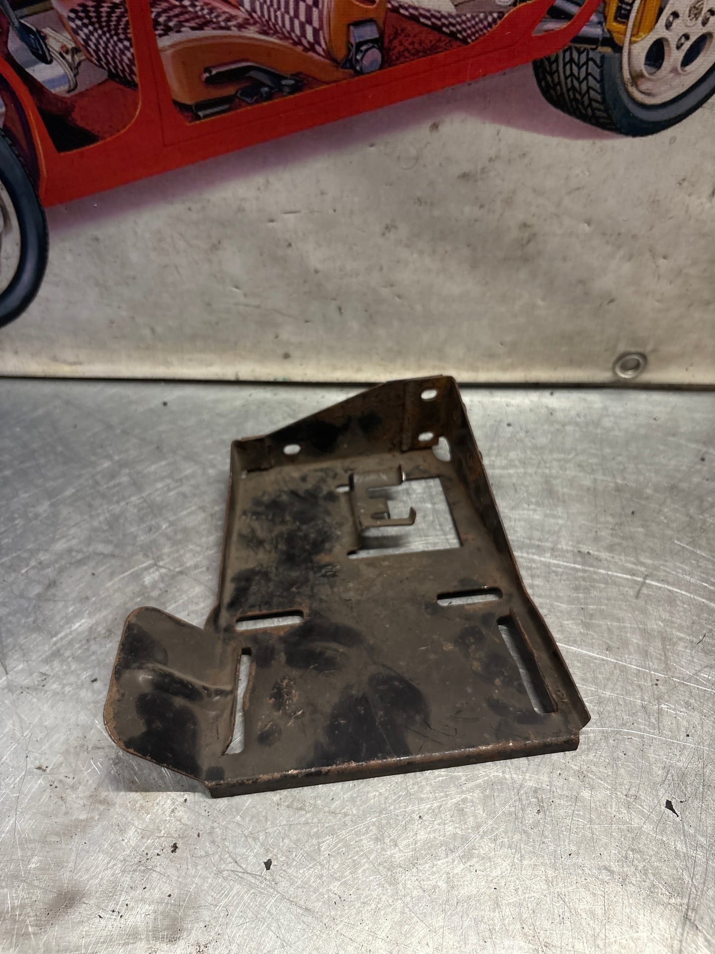 Porsche 924 Turbo water expansion tank support console, used 477809853