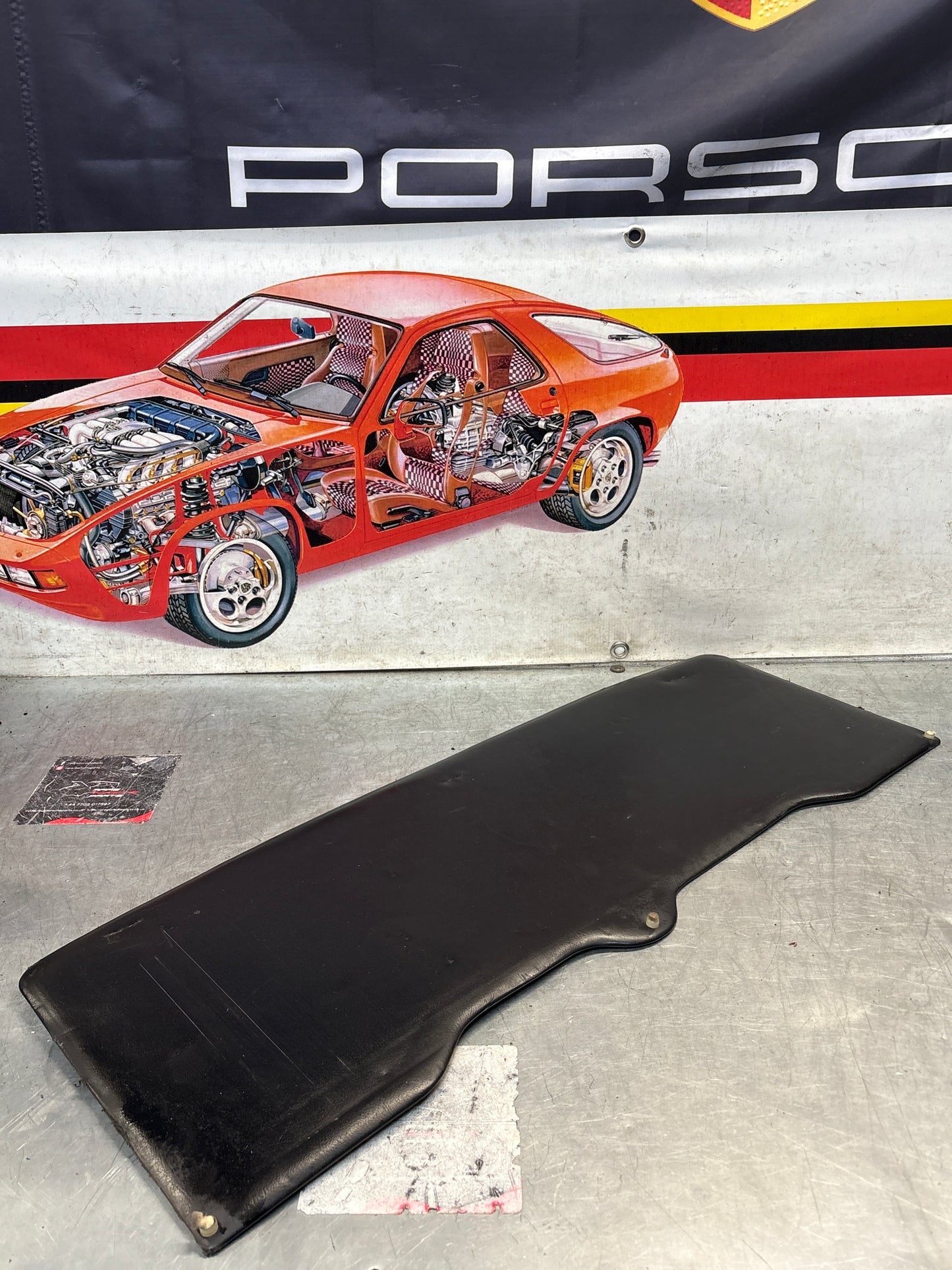 Porsche 928 sun roof headliner trim, black, used 92856406950KZ2