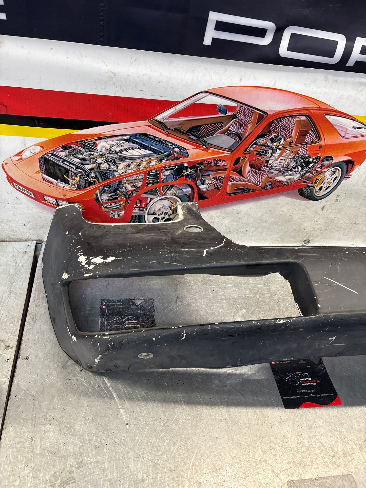 Porsche 928 front bumper cover panel, used 92850501306