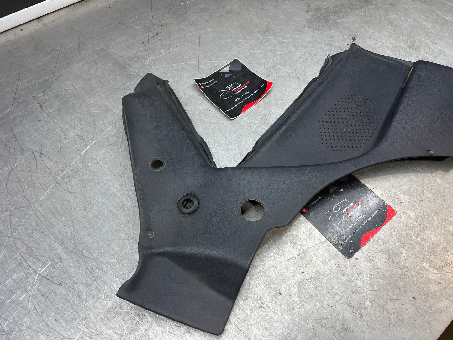 Porsche 944 blue rear interior C Post trims/cards. Quarter panel trim used really good condition 944555021 944555022