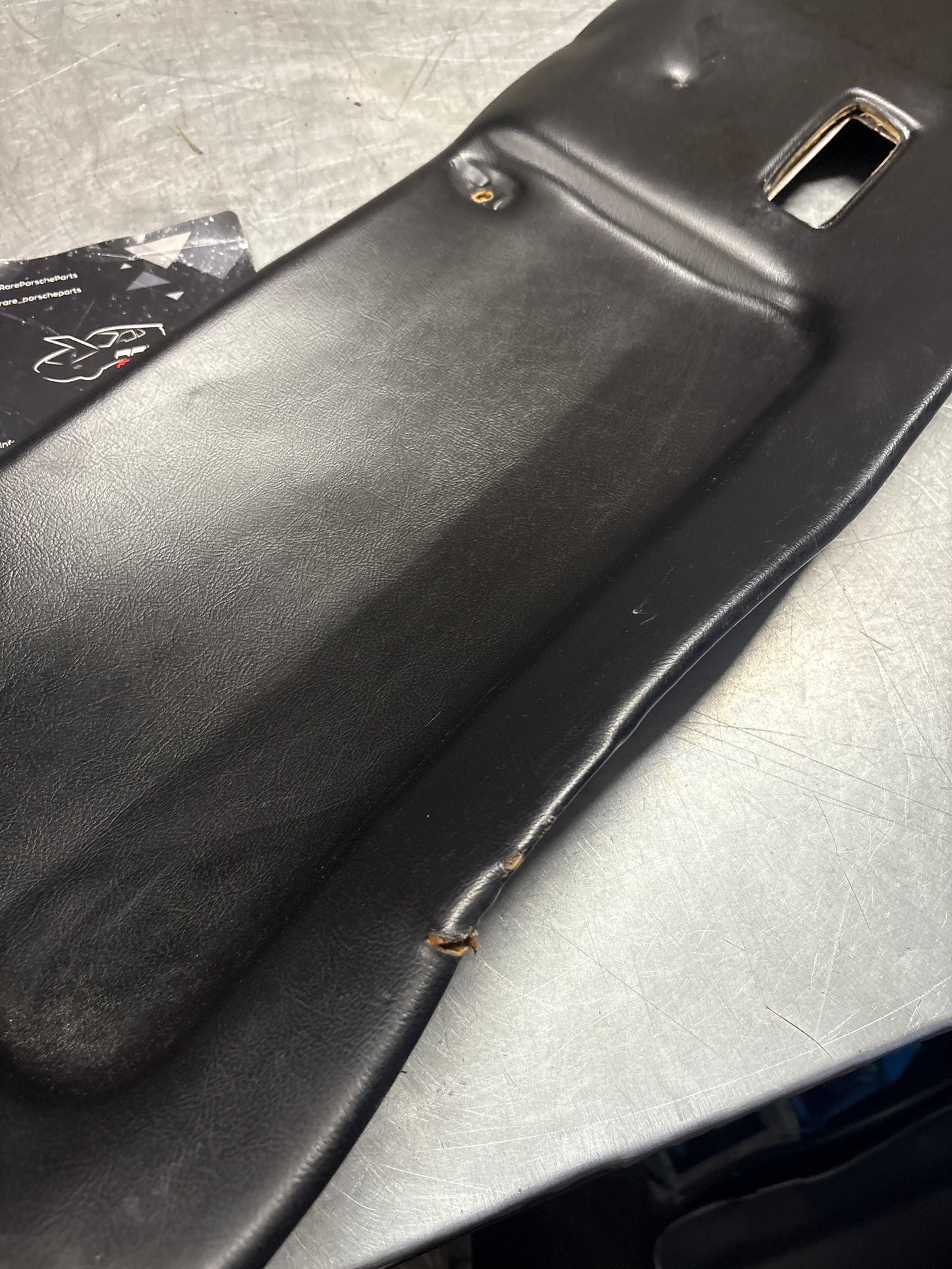 Porsche 928 sunroof mechanism cover trim, used, black 92855552702