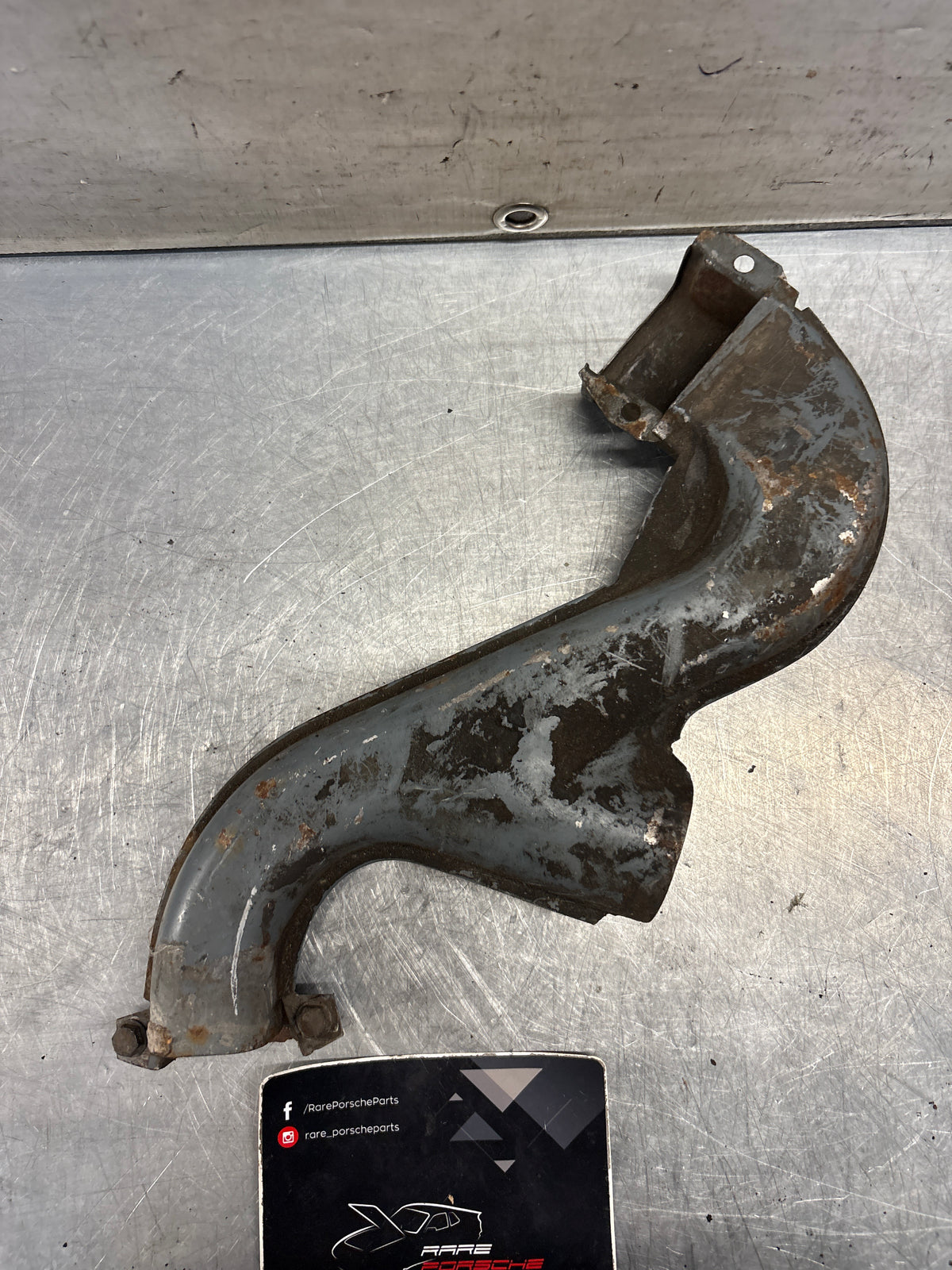Porsche 914 right side heat duct, used 022256502A