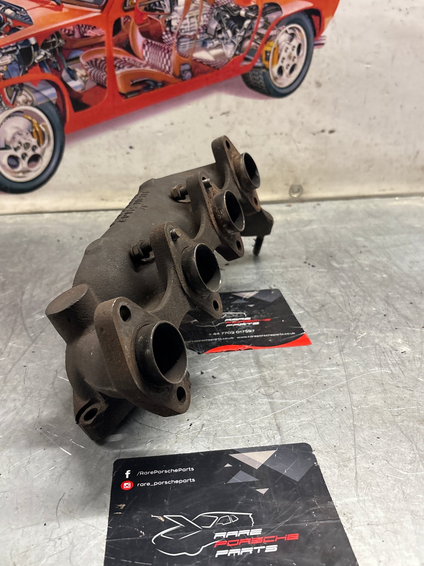 Porsche 924 Turbo exhaust manifold, used 9311115960R
