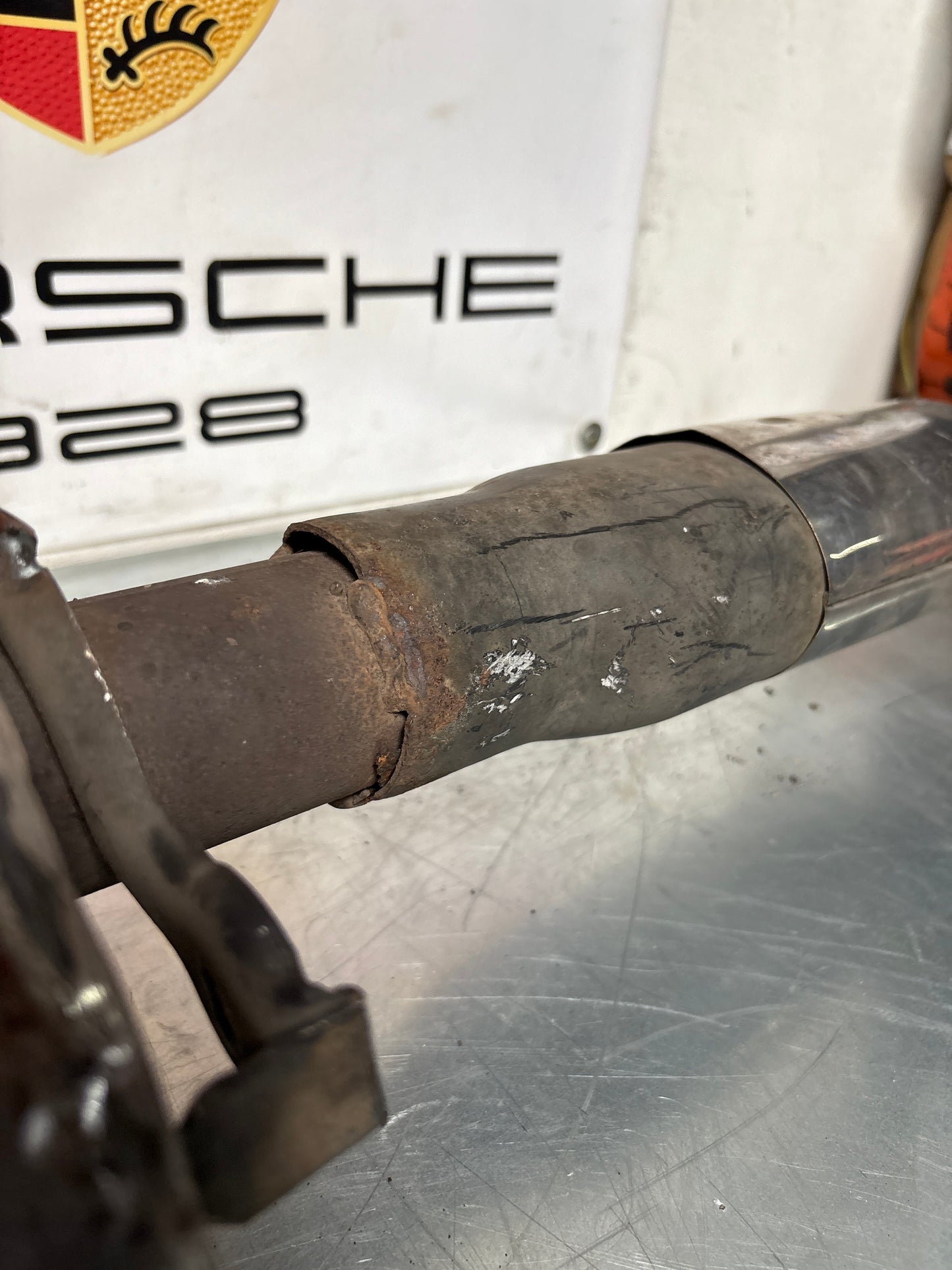 Porsche 924S / 944 2.5 N/A Exhaust system rear muffler, used