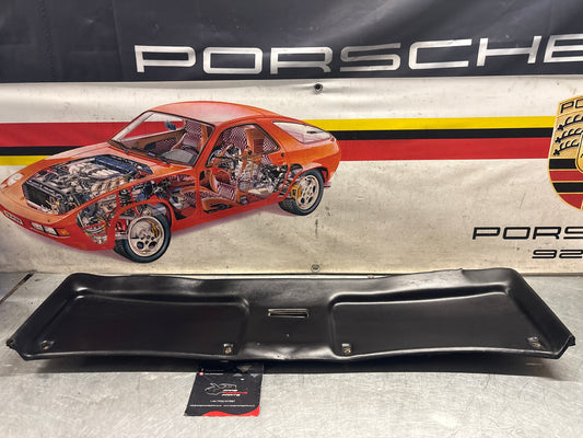 Porsche 928 sunroof mechanism cover trim, used, black 92855552702