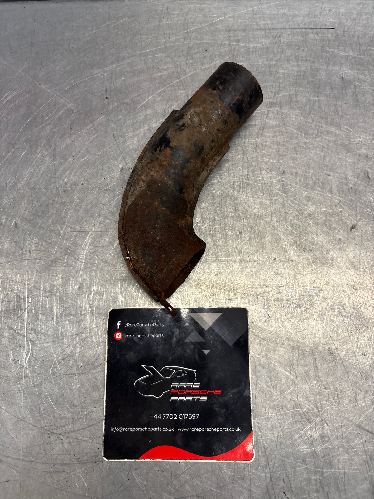 Porsche 914 left side hot air manifold, for spares or repair PCG256331GRV