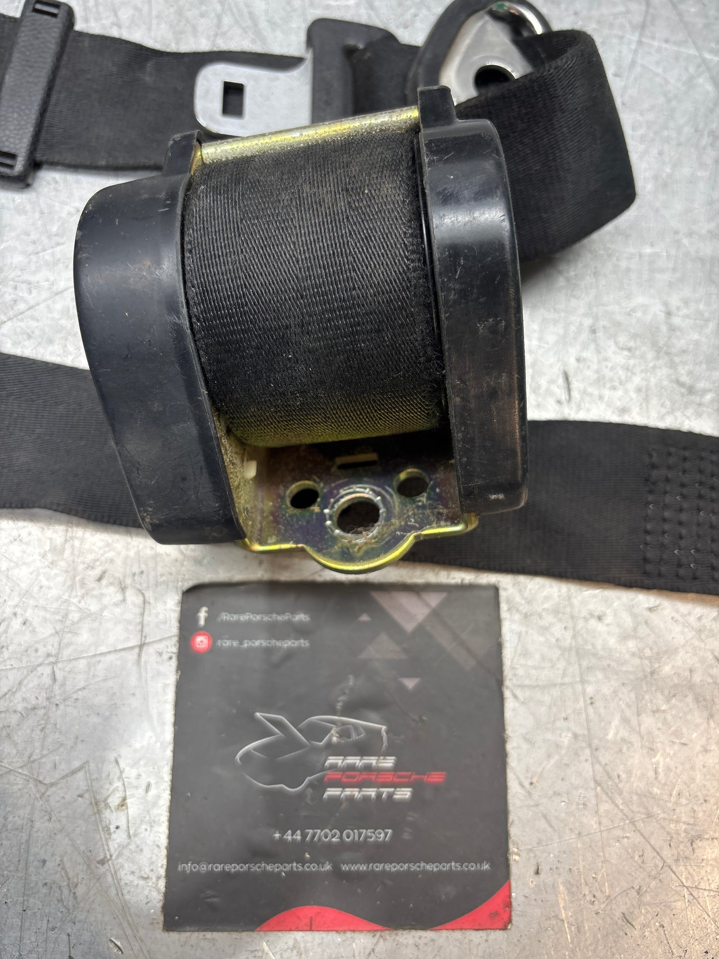 Porsche 924 944 left N/S front seat belt, used 477857705E