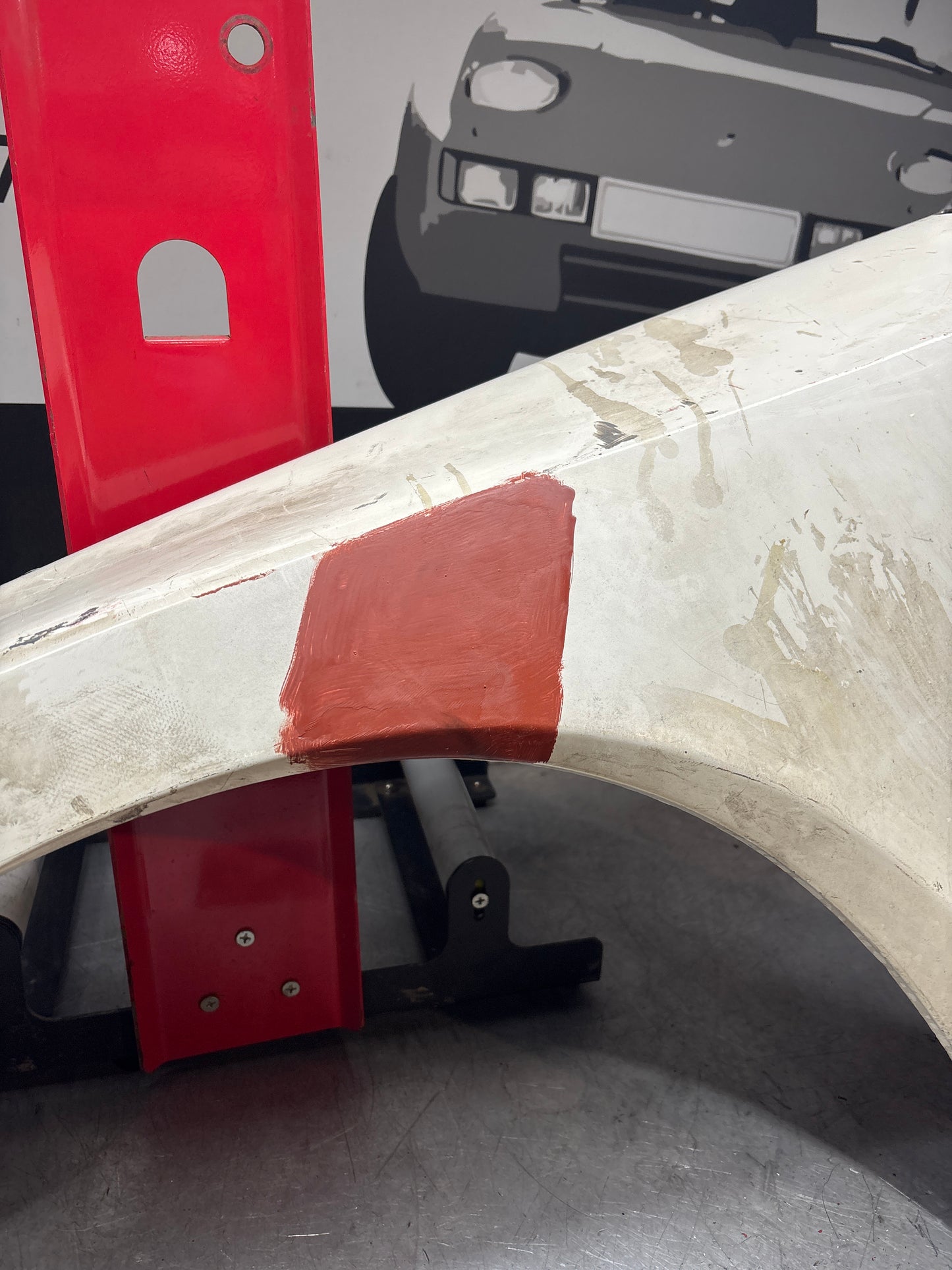 Porsche 944 early, N/S left front wing, used 93150302103 no rust