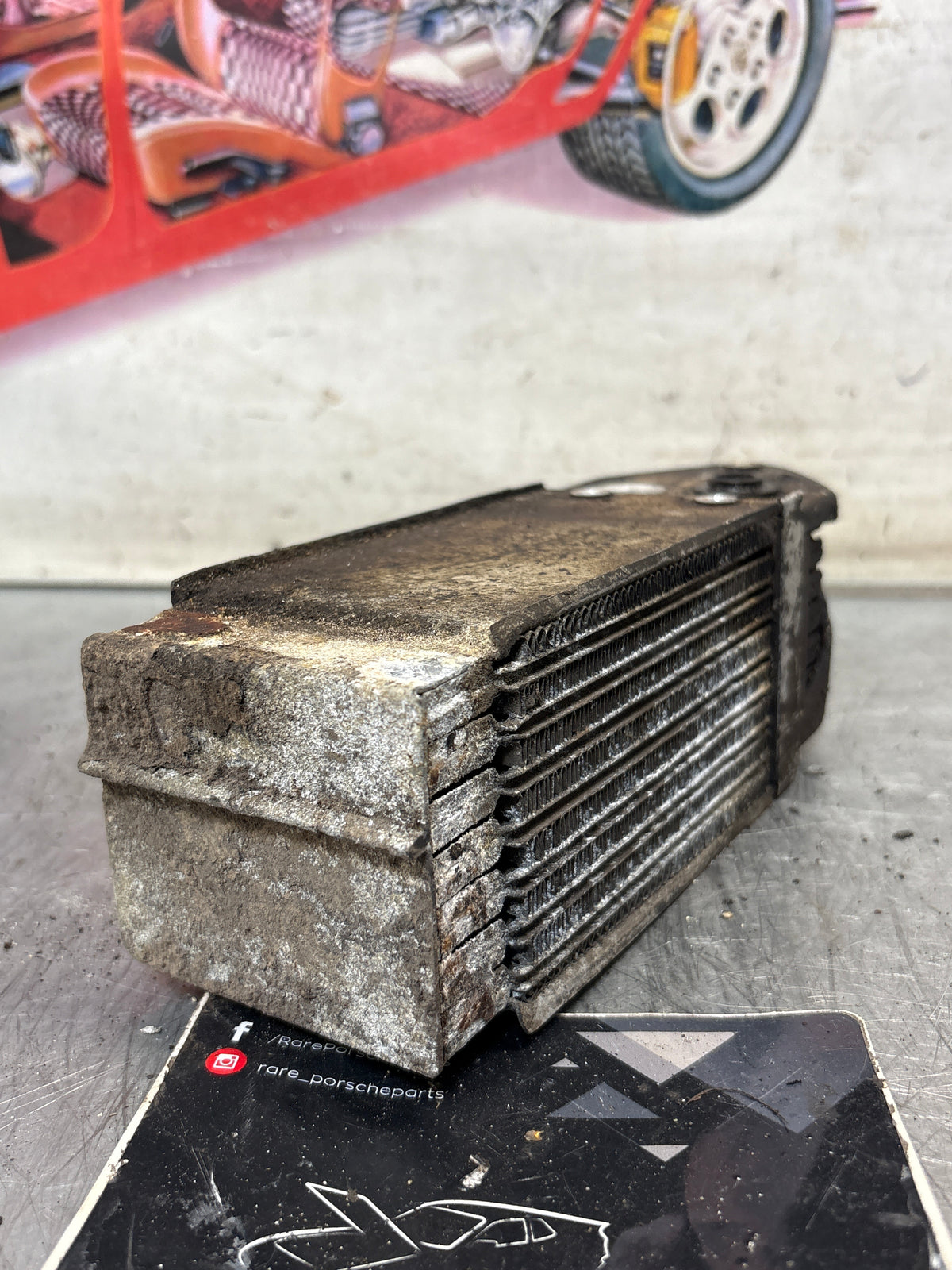Porsche 914 oil cooler, used 021117021B