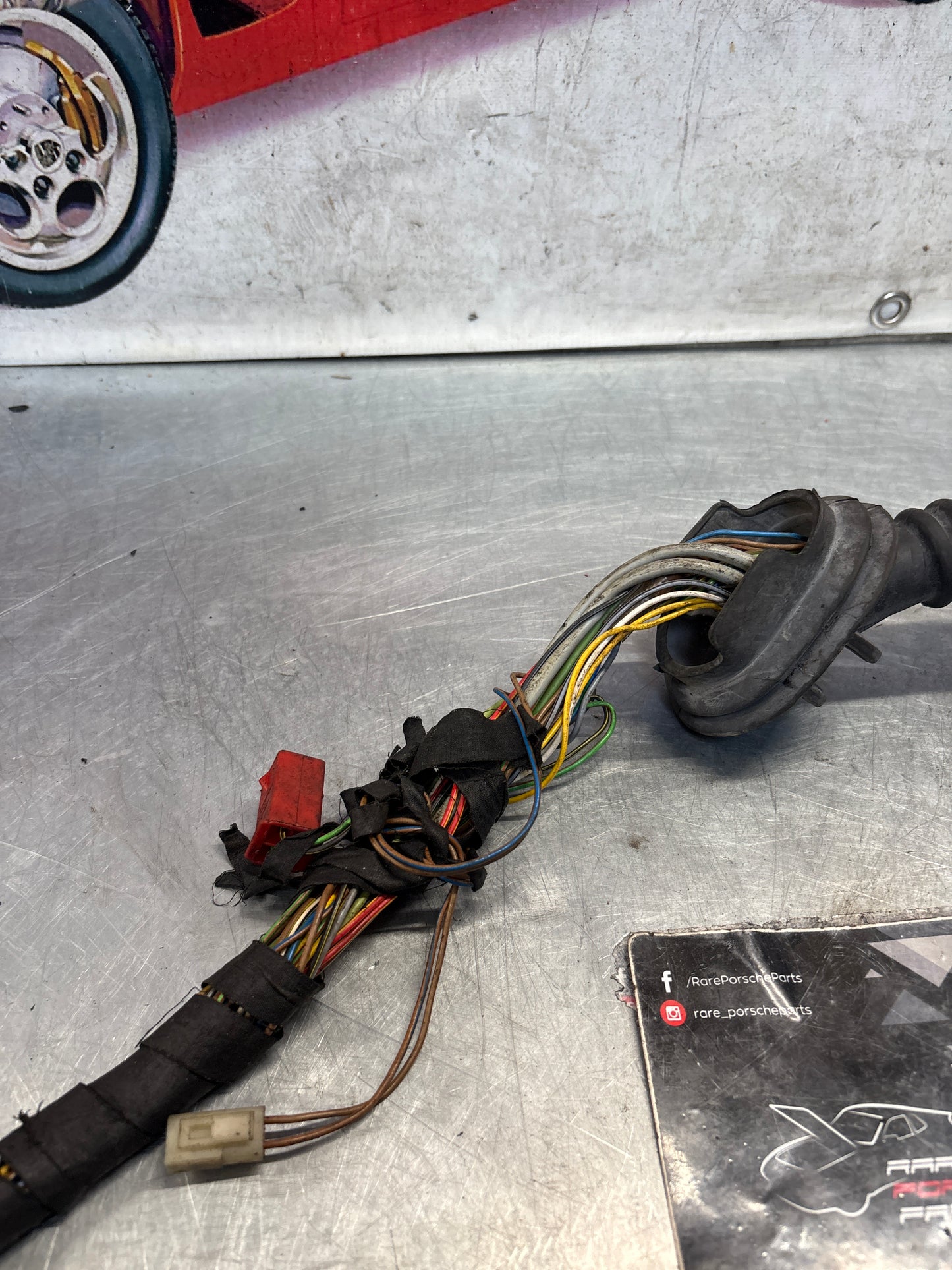 Porsche 944 late dashboard loom for 2.5 N/A, No oil level sensor 1986-, used 94460702101