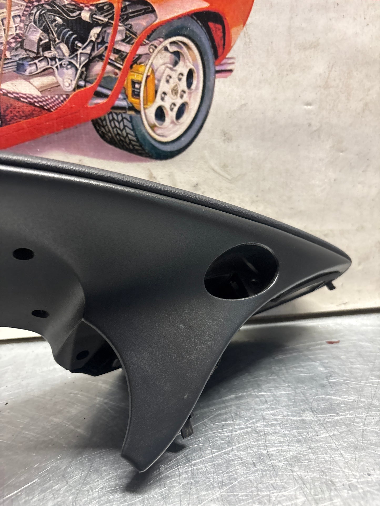 Porsche Boxster 986 dashboard cluster trim,black/dark green used 98655205500 / 98655205501