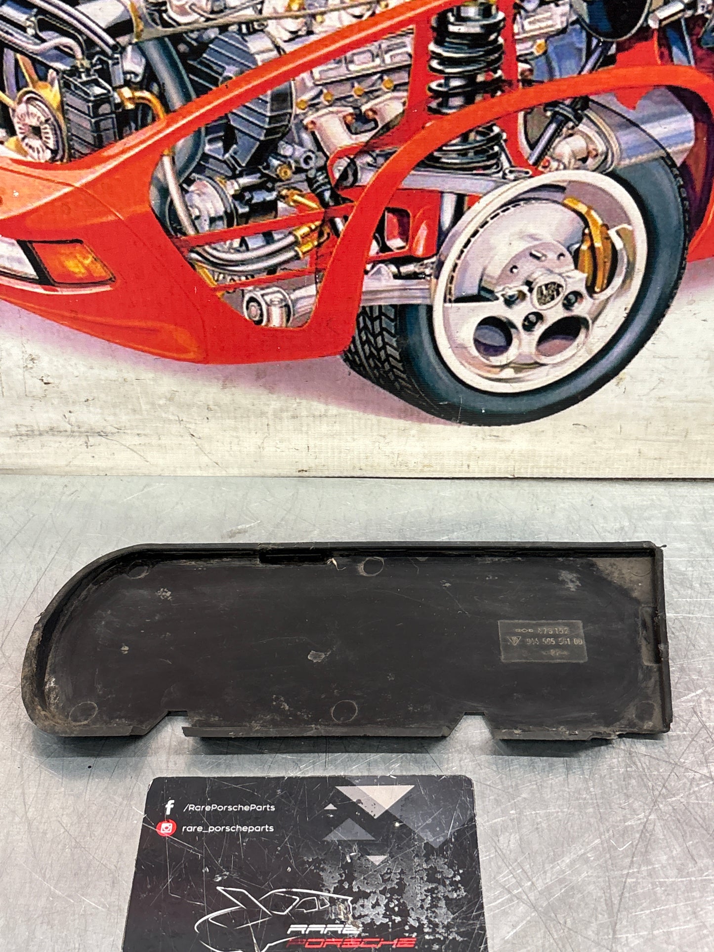 Porsche 968 front bumper cover, used 94450556100