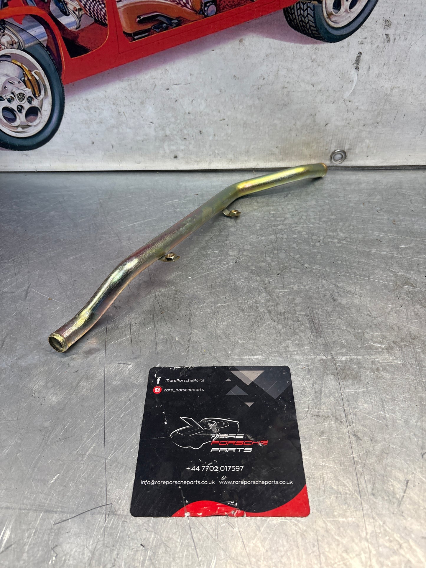 Porsche 924 Turbo metal water pipe 93110626301, refurbished
