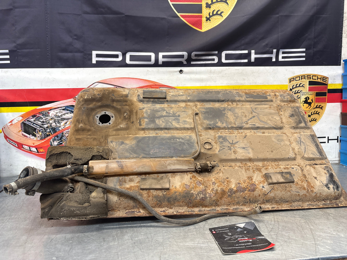 Porsche 924 944 metal fuel tank 477201021F used