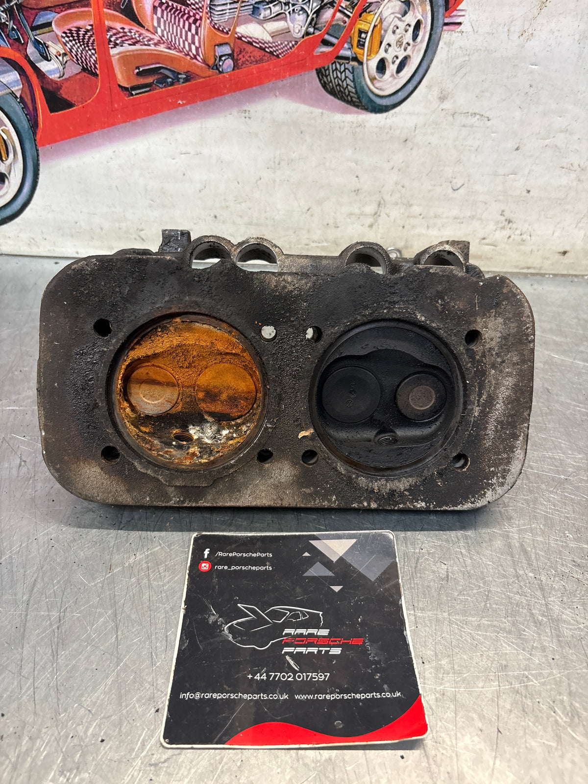 Porsche 914, cylinder head, right side, used 021101371Q