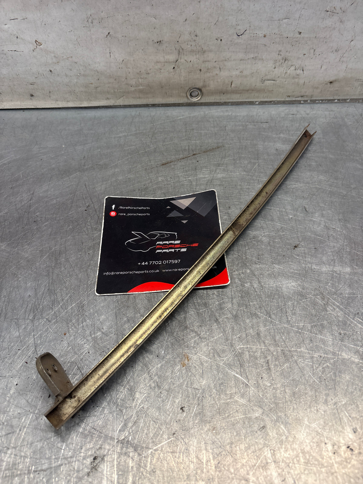 Porsche 914 right side window guide rail, used 91454203012