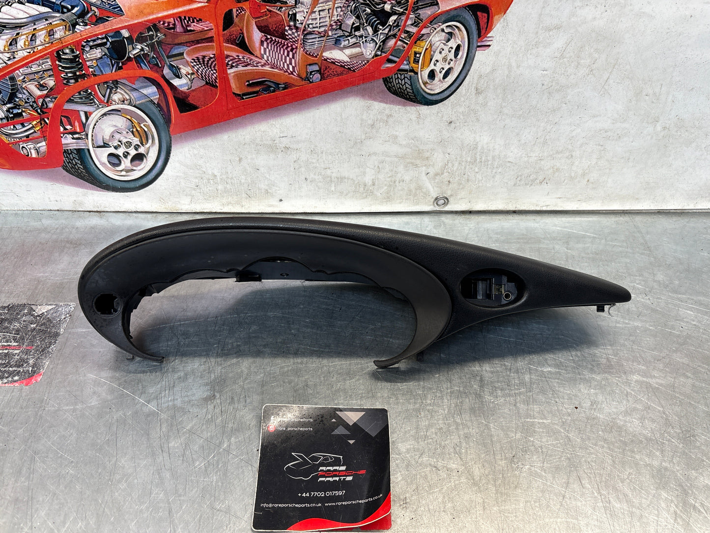 Porsche 911 996 dasboard cluster trim, used, black 99655205902
