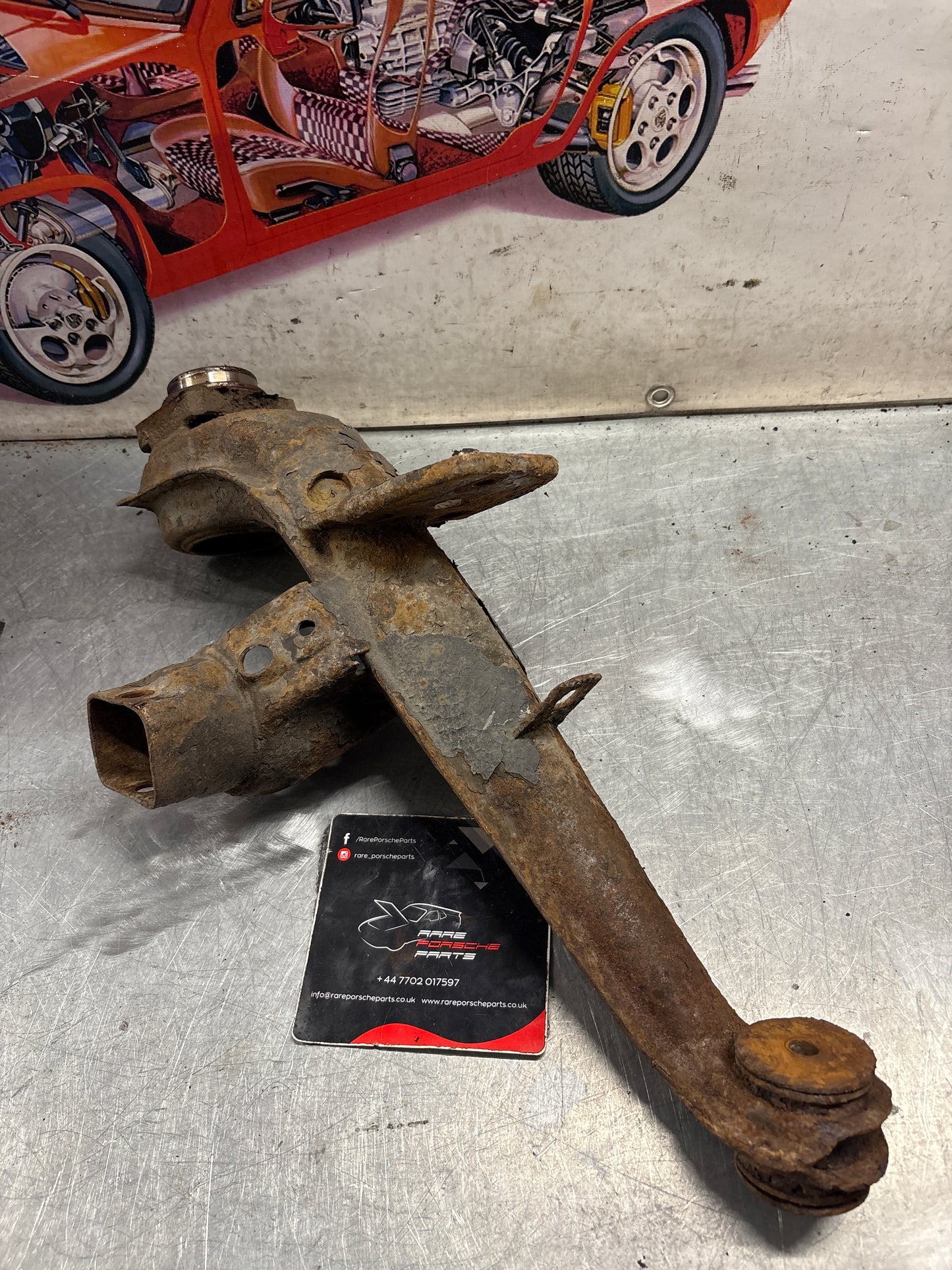 Porsche 924 944  -85.5 Rear right trailing arm,  used 94433102200