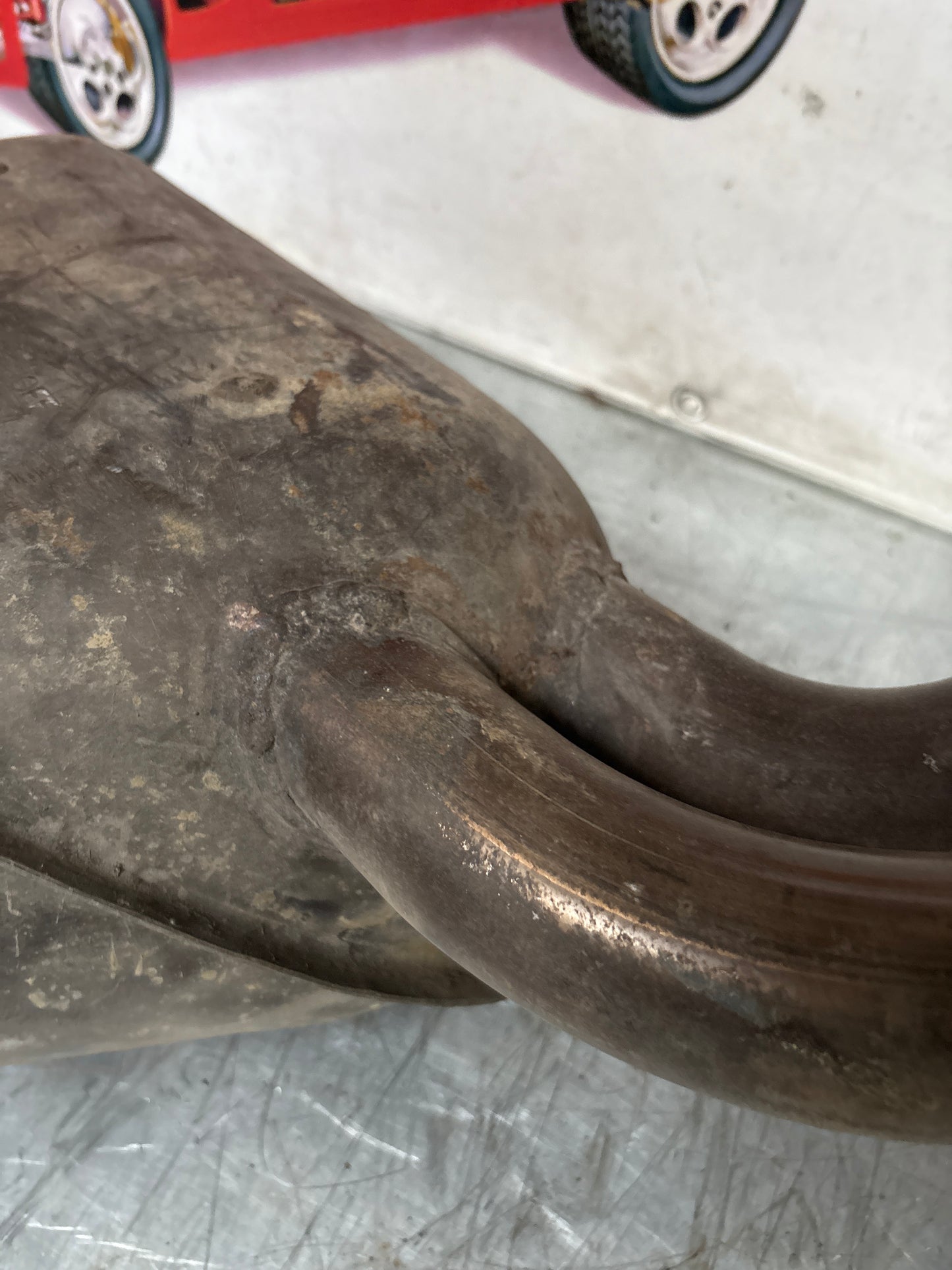 Porsche 928 main exhaust muffler, used 92811193300