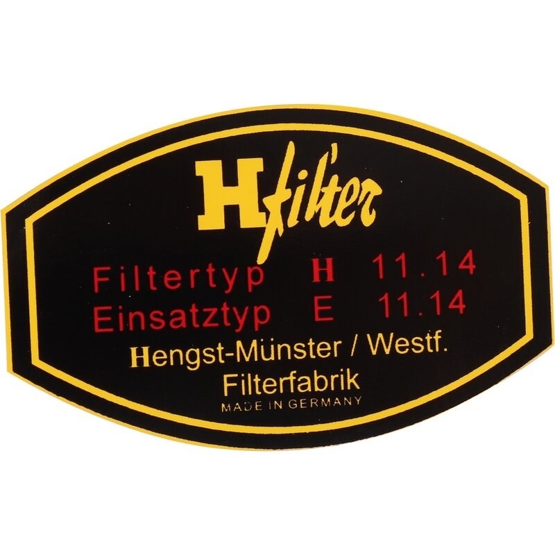Porsche 911 912 Oil Filter "H filter" Sticker, 64470100300 New