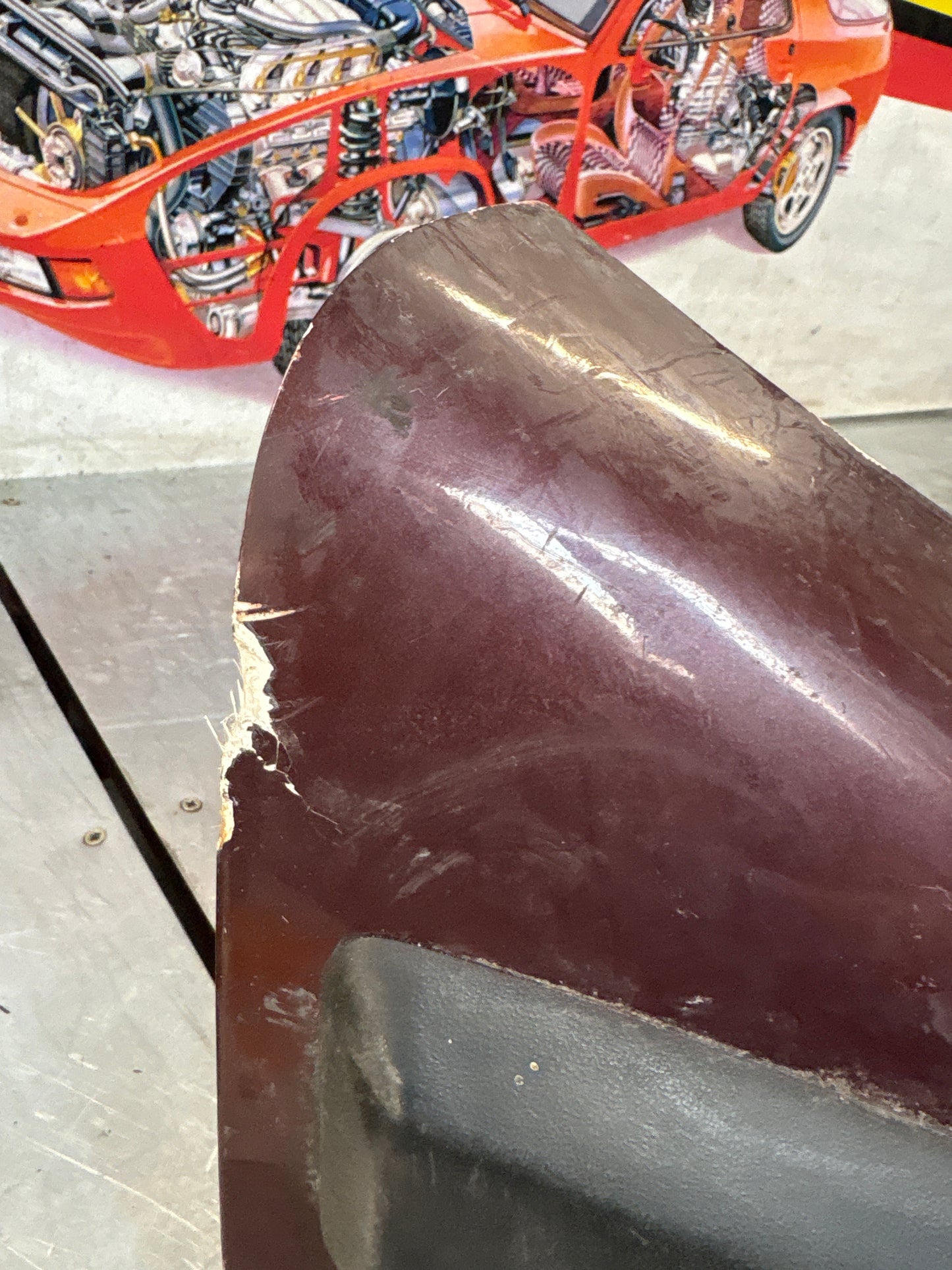 Porsche 944 rear bumper, used 93150538700