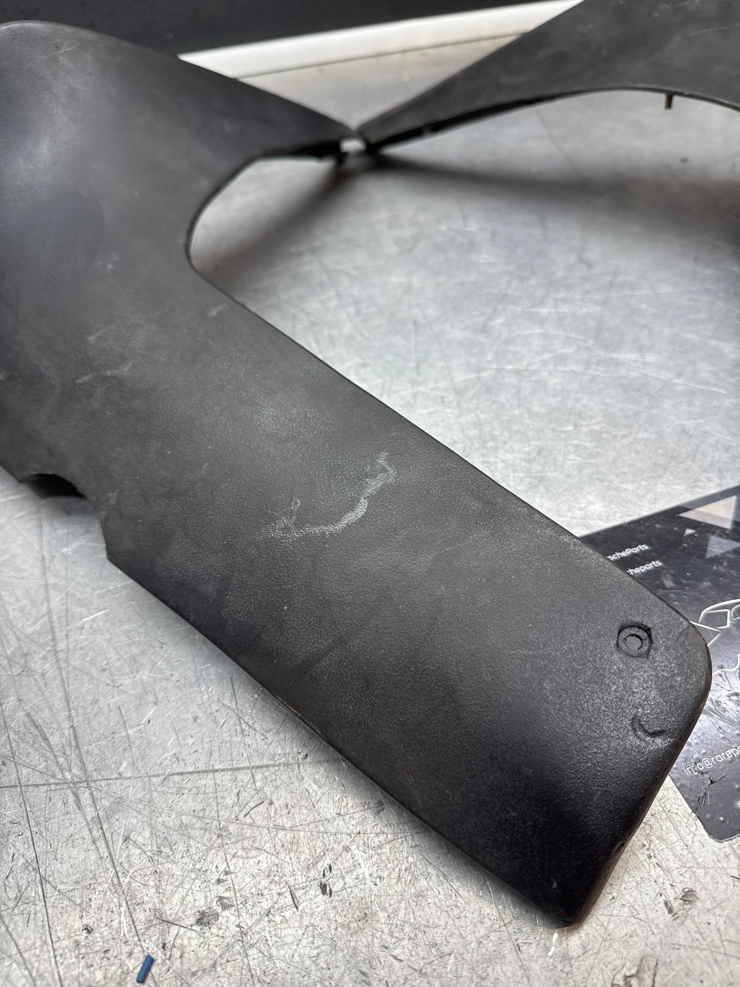 Porsche 924 pair of used rear spats, wheel arch trims, mud guards, 477853383 / 477853384 used