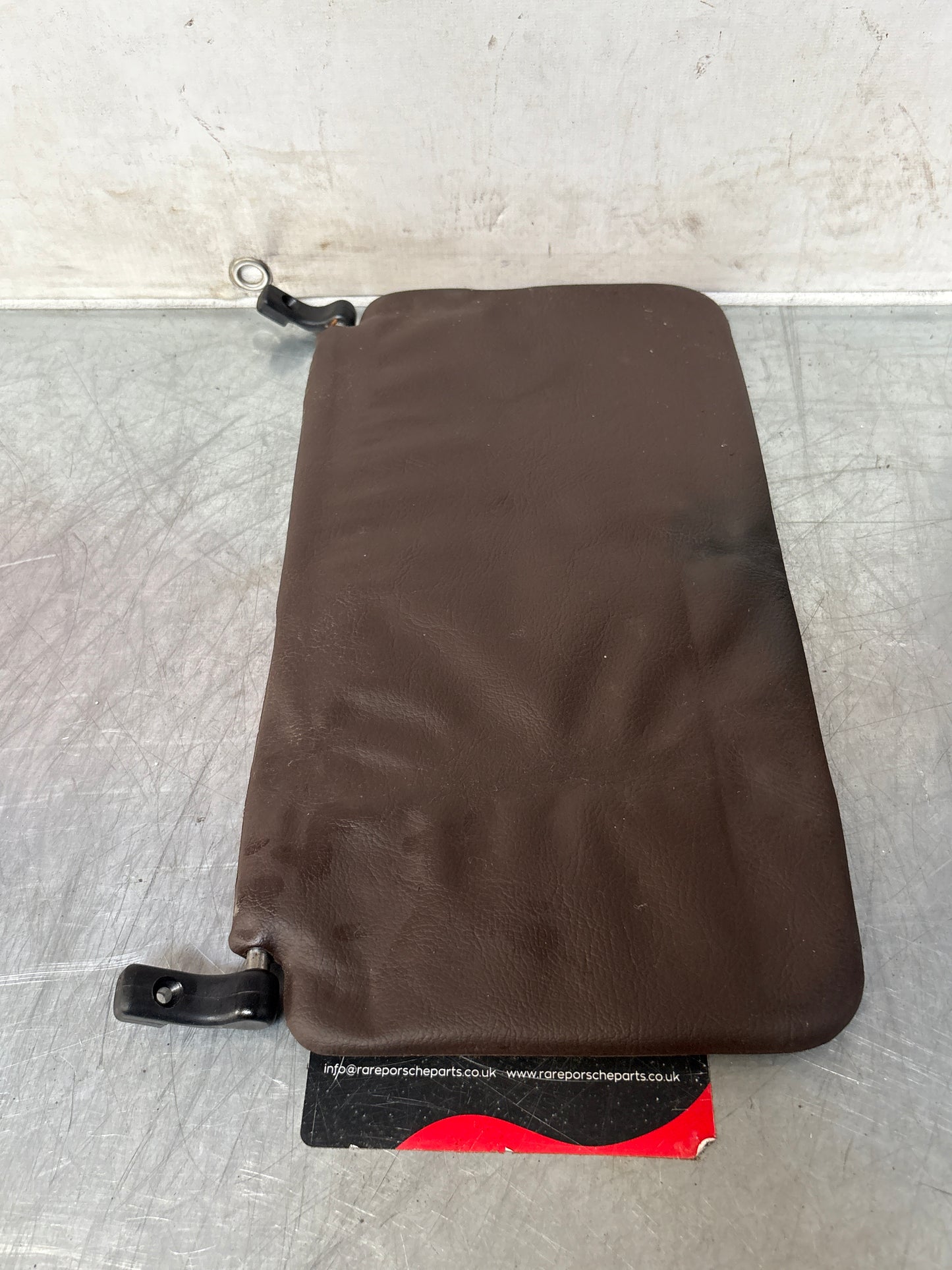Porsche 928 L+R rear sunvisor, brown, used 92873103504