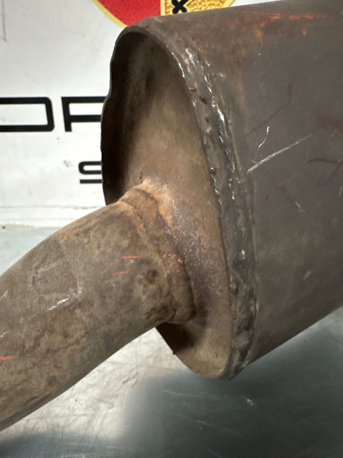 Porsche 944 S S2 genuine exhaust system rear muffler, used 94411104103