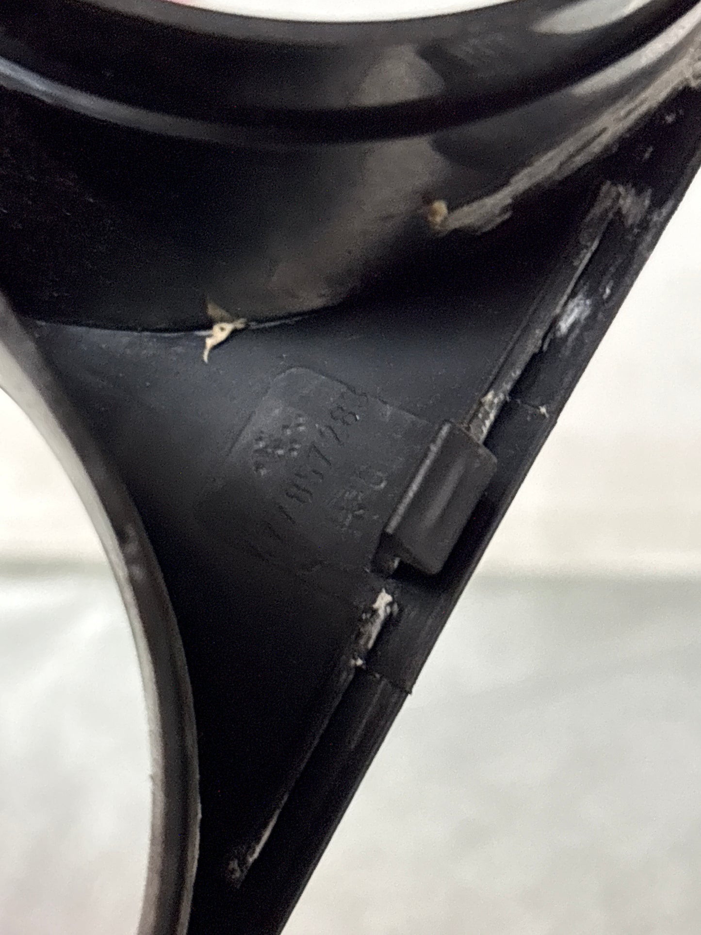 Porsche 924 early dash binnacle dial panel speedo surround 477857283 black, used, for spares or repair