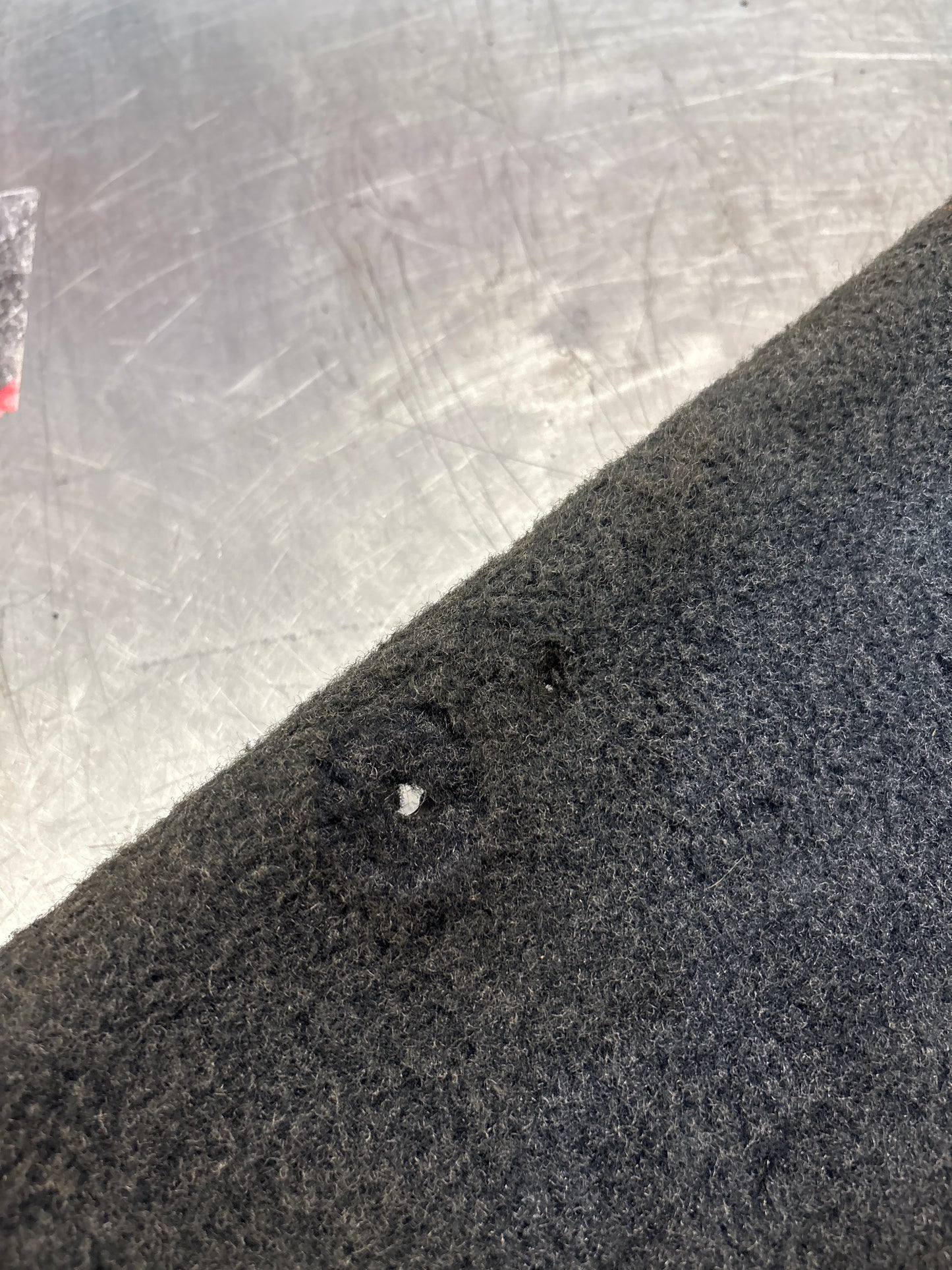 Porsche 928 blue carpeted Tool kit panel cover, used 92855118106