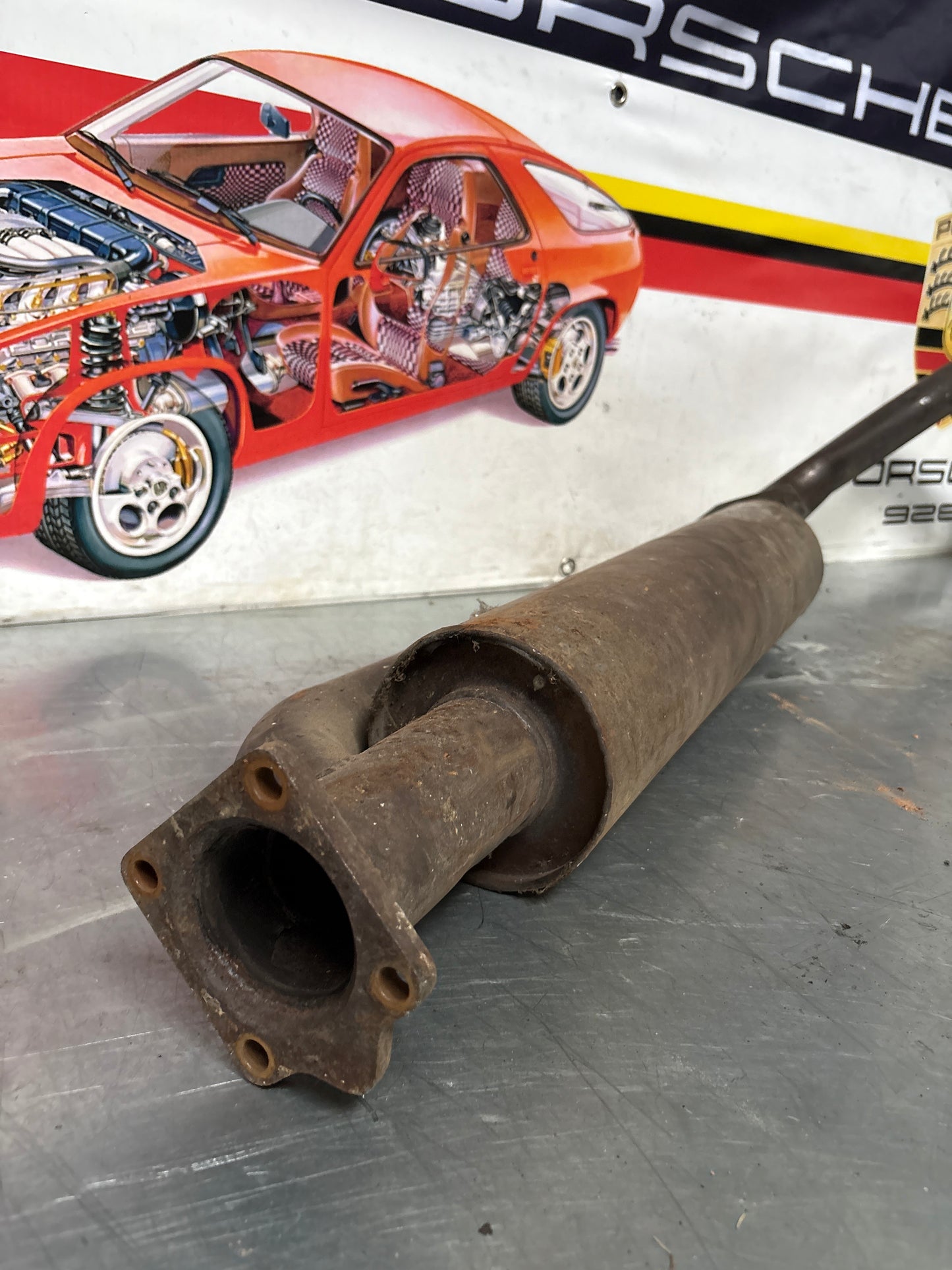 Porsche 944 Turbo front exhaust muffler 95111109303 used