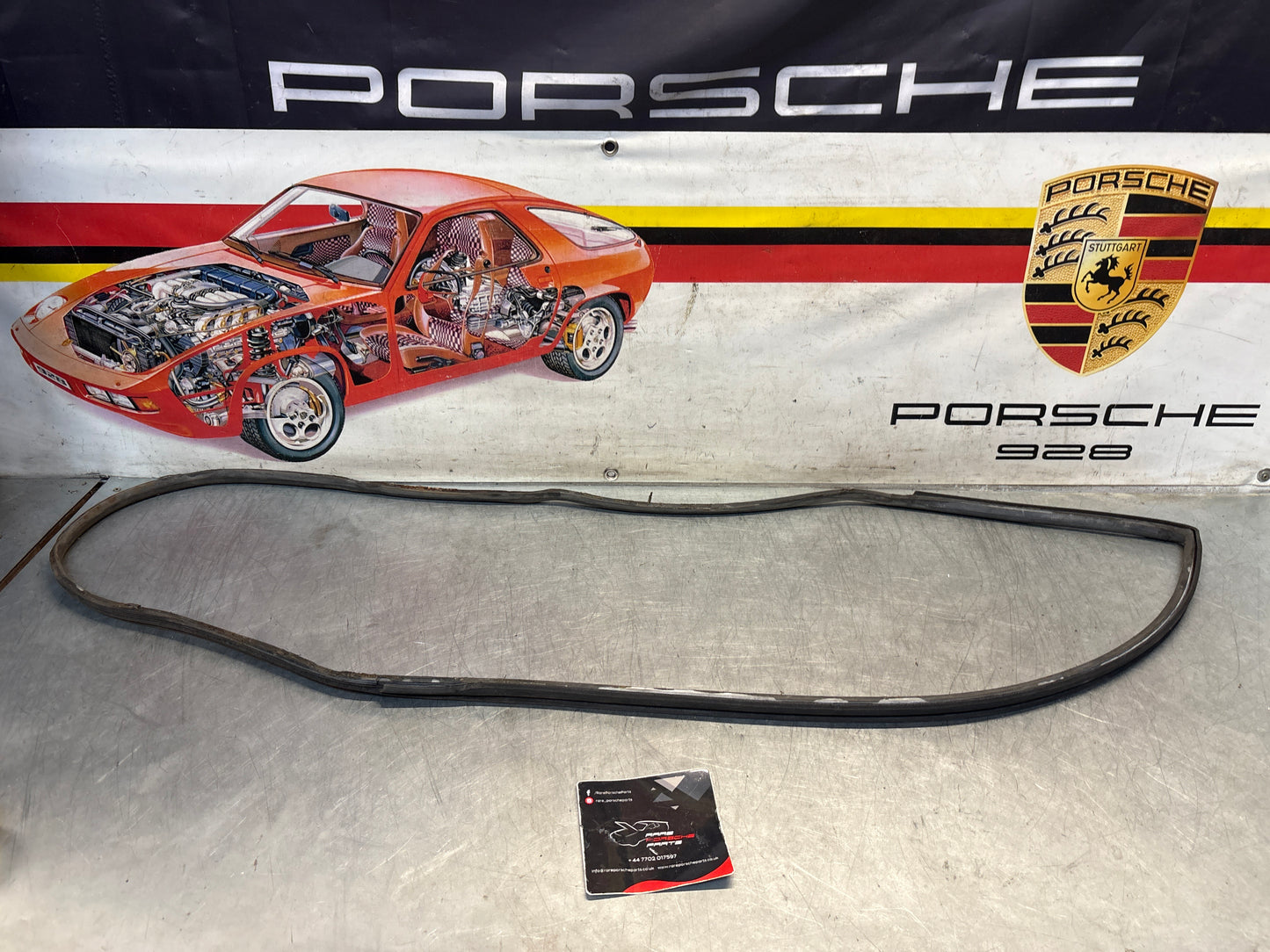 Porsche 924 / 944 right door seal, used 94453709200