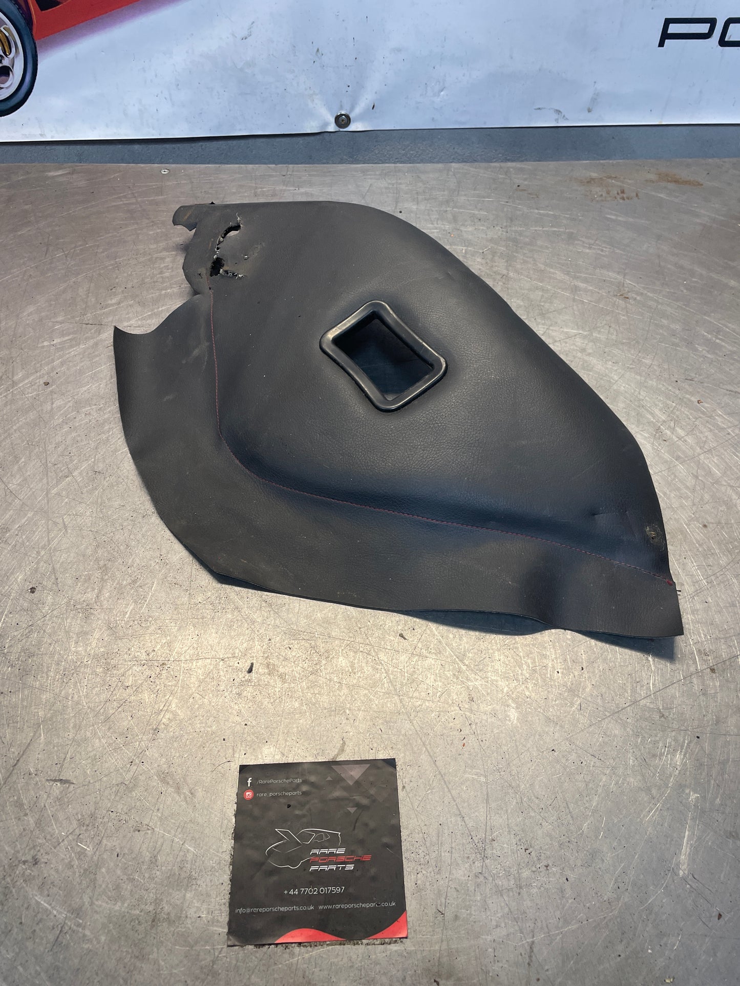 Porsche 928 Rear Seat Side Panel Left, black, used 92852204104